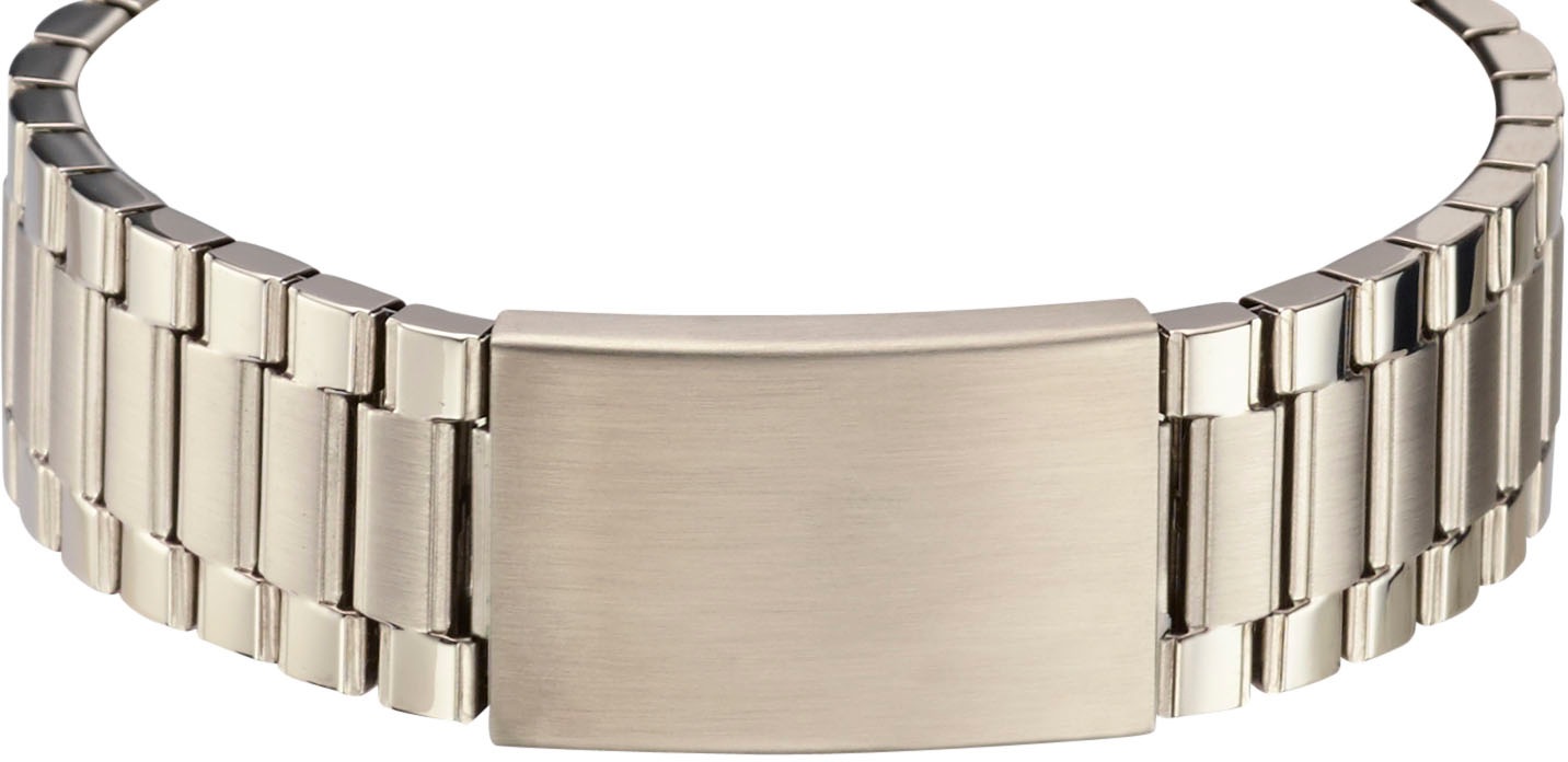 ETT Funkuhr »Basic«, Armbanduhr, Herrenuhr, Solar, Datum, Flexband, Zugband