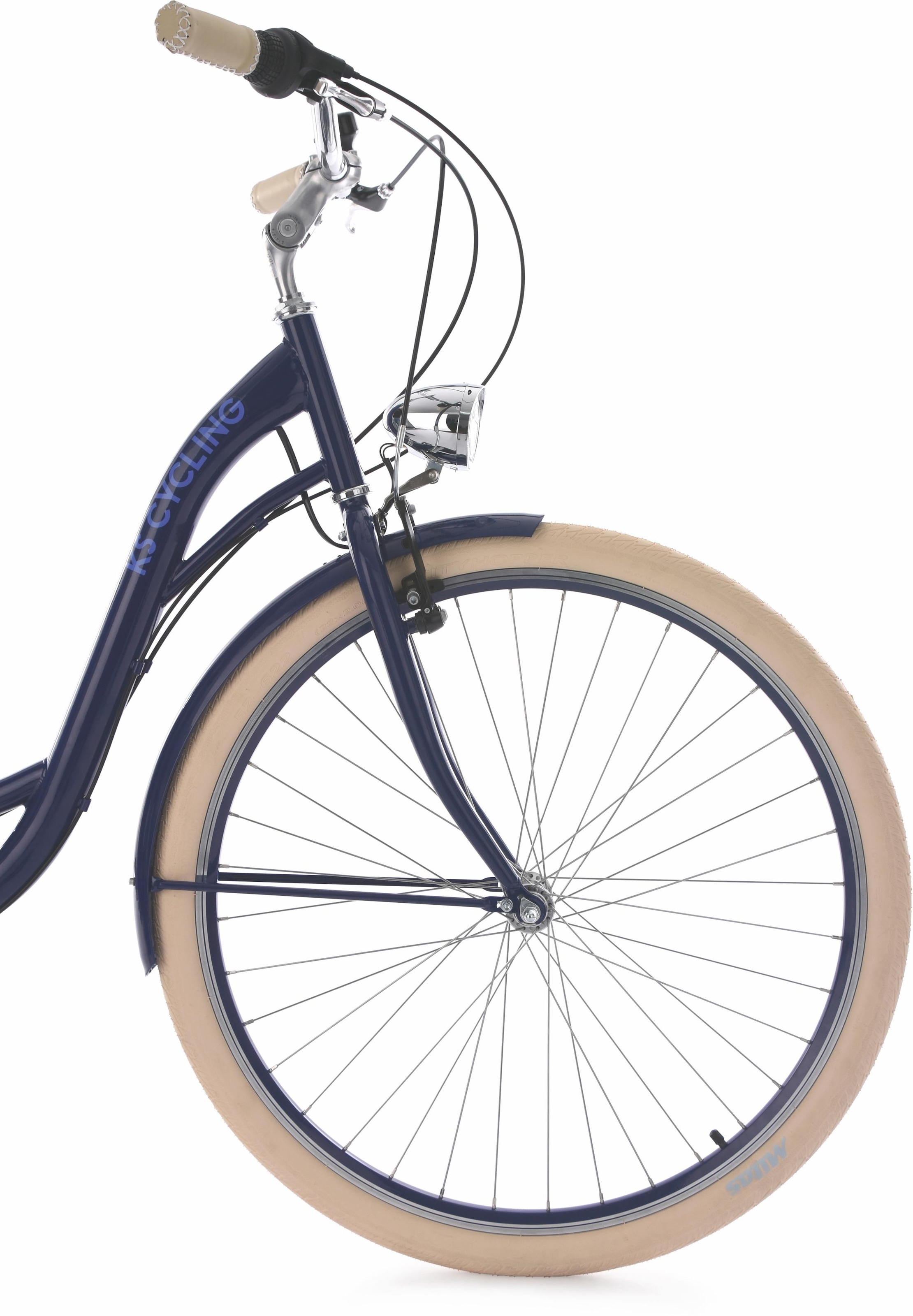 KS Cycling Cityrad »Balloon«, 6 Gang, Shimano, Tourney RD-TZ 50 Schaltwerk, Kettenschaltung, für Damen, Kettenschaltung