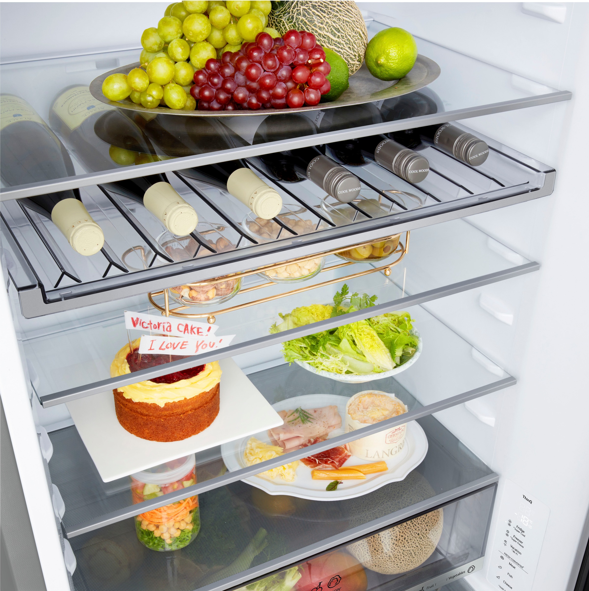 LG Kühl-/Gefrierkombination »GBBW322CPY« 203 cm hoch 69,7 cm breit Extra breit, extra viel Platz – die 70 cm Kühl-Gefrierkombination