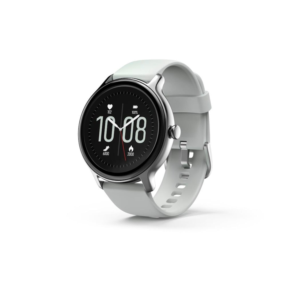 Hama Smartwatch »Smartwatch Damen Herren, Fitnesstracker, wasserdicht, Blutsauerstoff«, (Herzfrequenz, Timer, Schritte, Kalorien, Schlaf, Stress, Tempo, Musik)