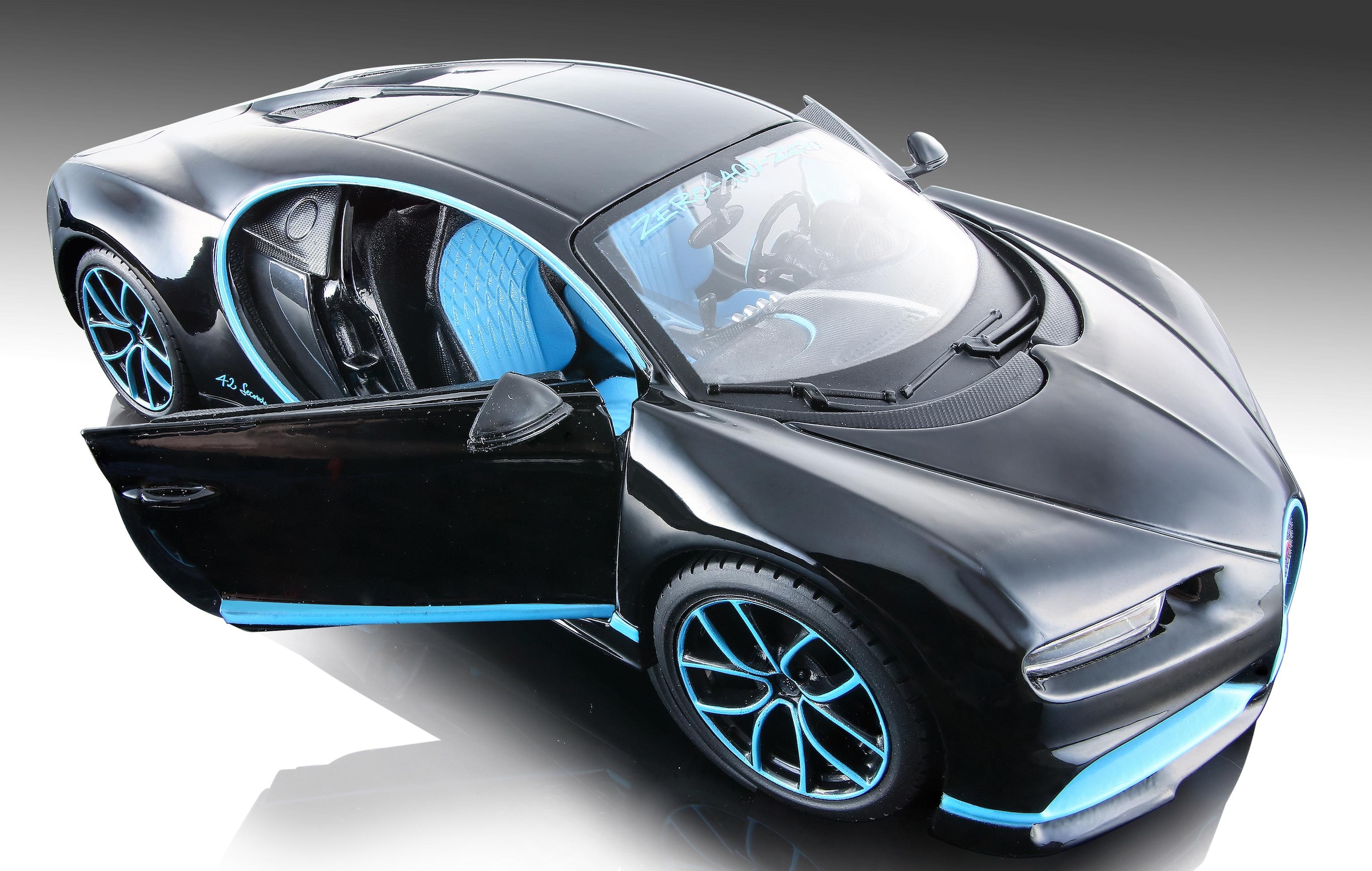 Maisto® Sammlerauto »Bugatti Chiron, 1:24, schwarz«, 1:24, aus Metallspritzguss