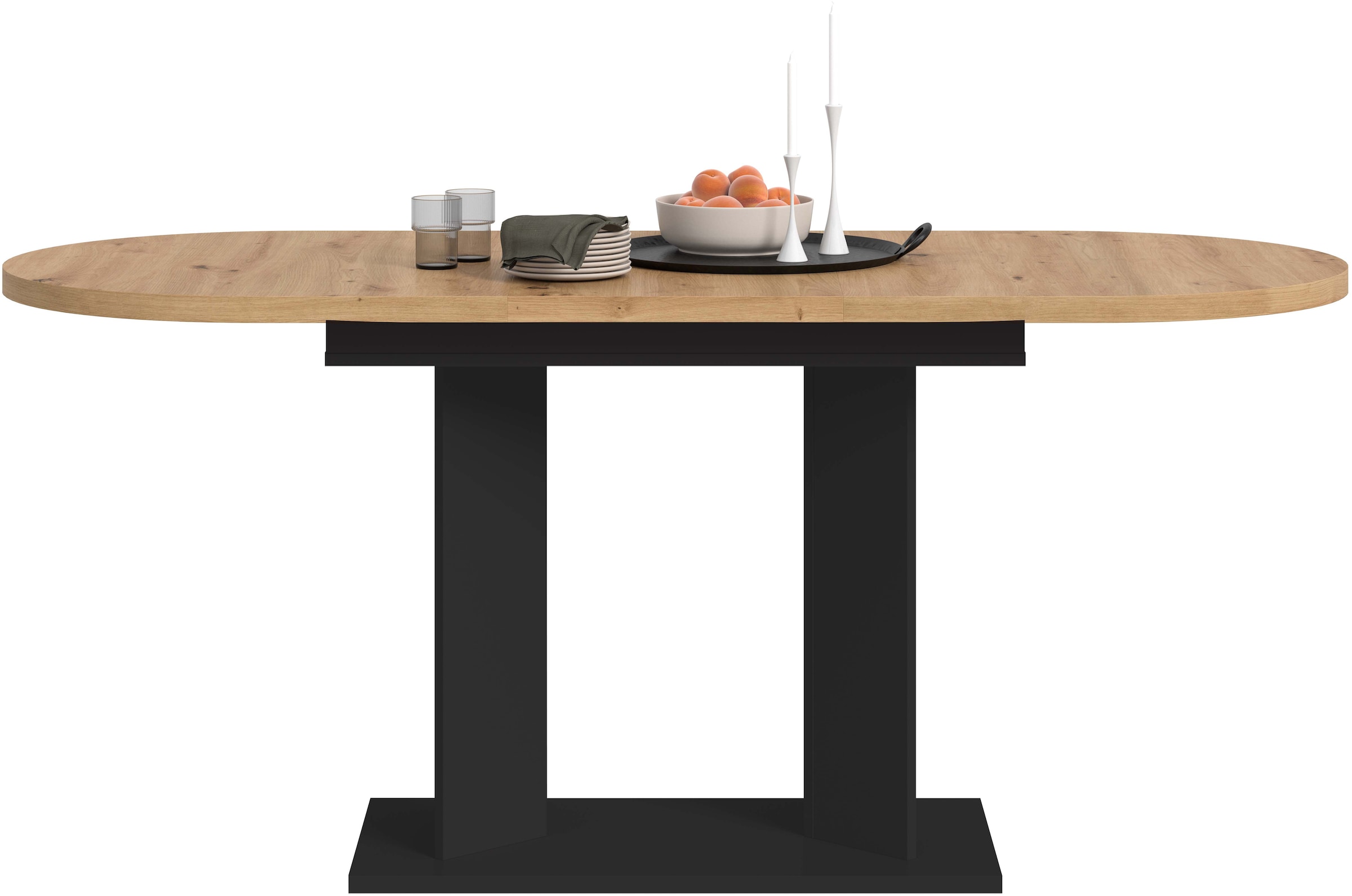 Home affaire Esstisch »GERO, 130-170 cm, ausziehbar, Säulengestell« in verschiedenen Ausführungen erhältlich, 1 Stk. tlg. Tisch, Esstisch, Esszimmer, Esszimmertisch, Küchetisch, Bartisch
