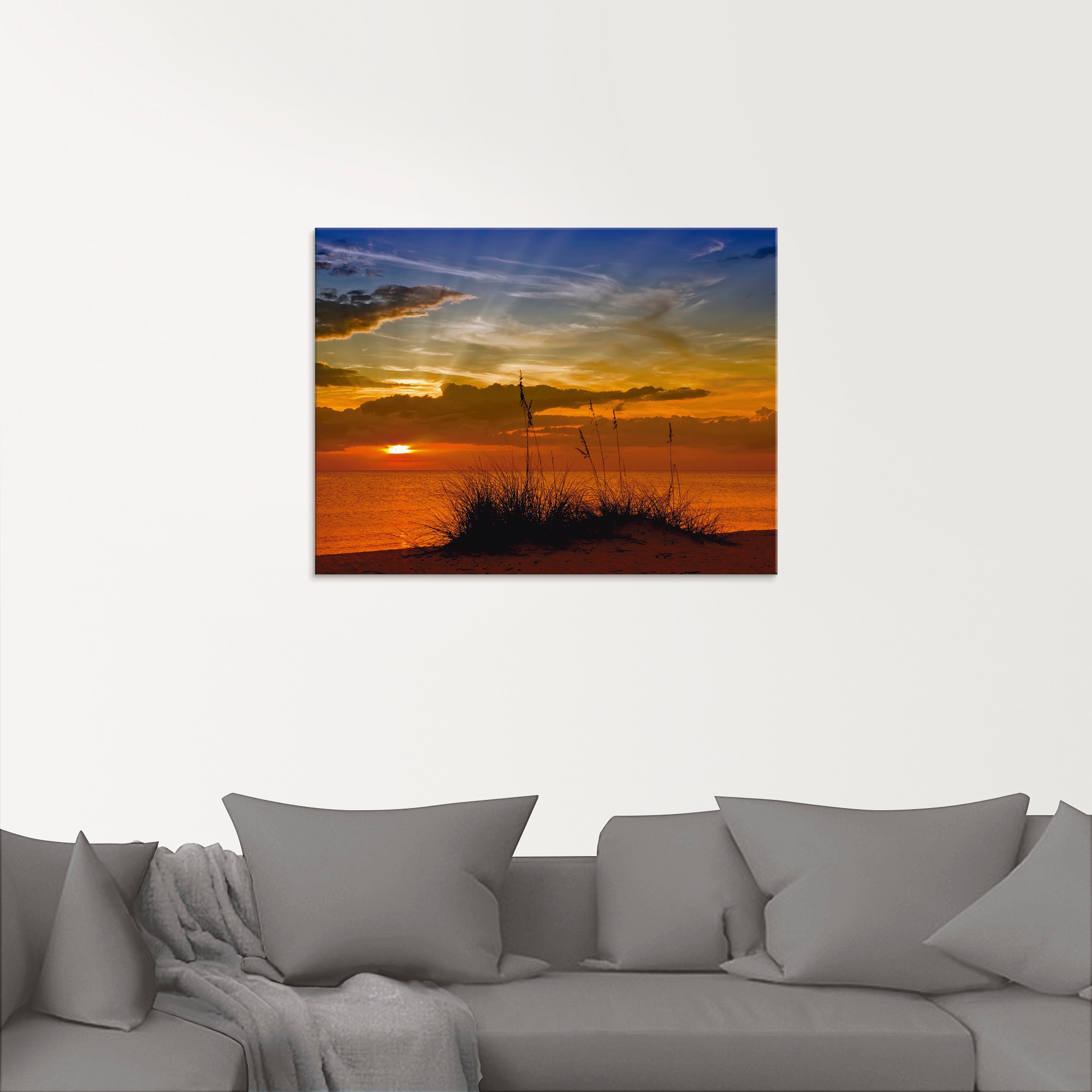 Artland Glasbild »Herrlicher Sonnenuntergang« Sonnenaufgang & -untergang 1 Stk. tlg. in verschiedenen Größen