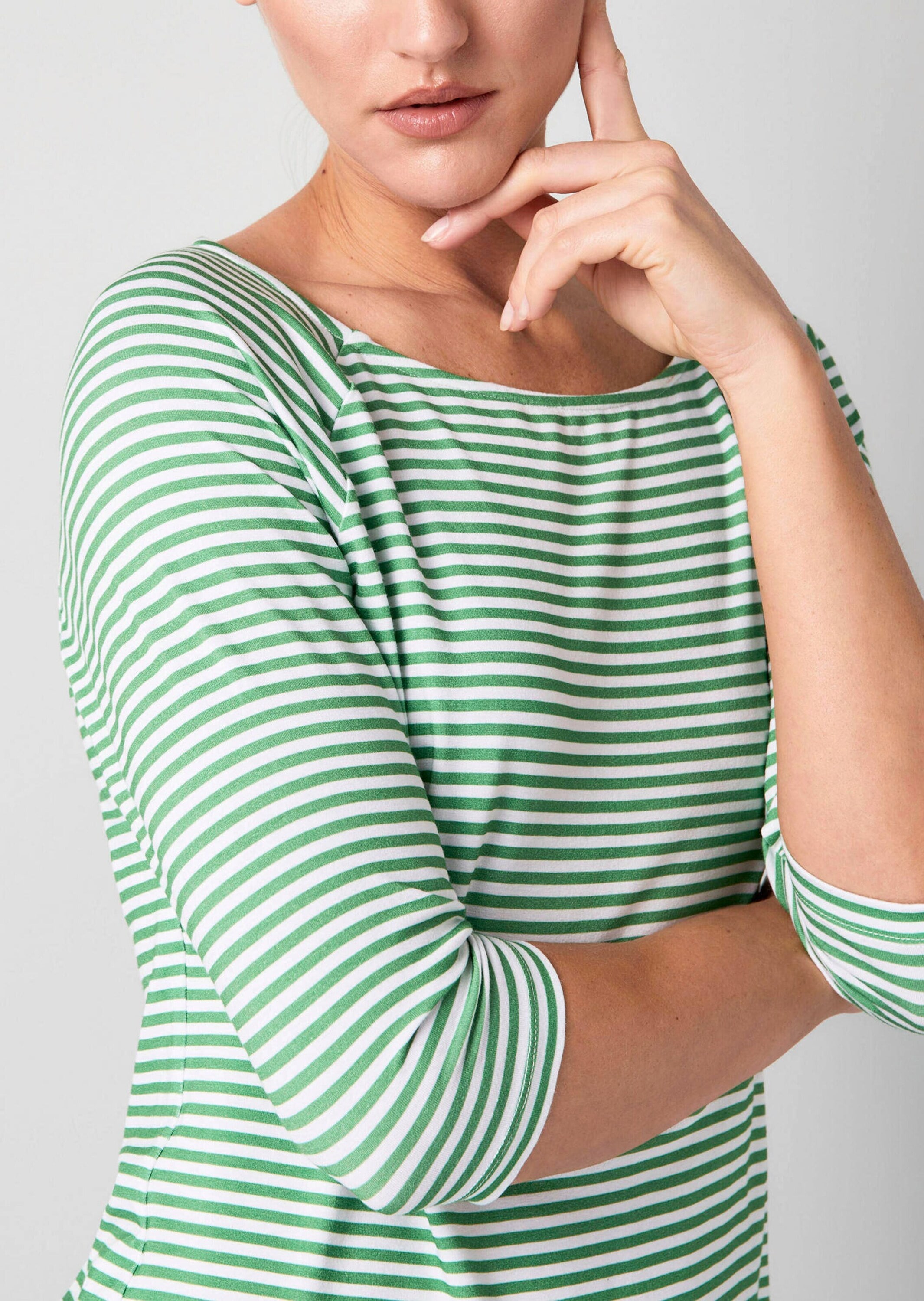 Alba Moda 3/4-Arm-Shirt »Shirt Shirt mit Streifen«
