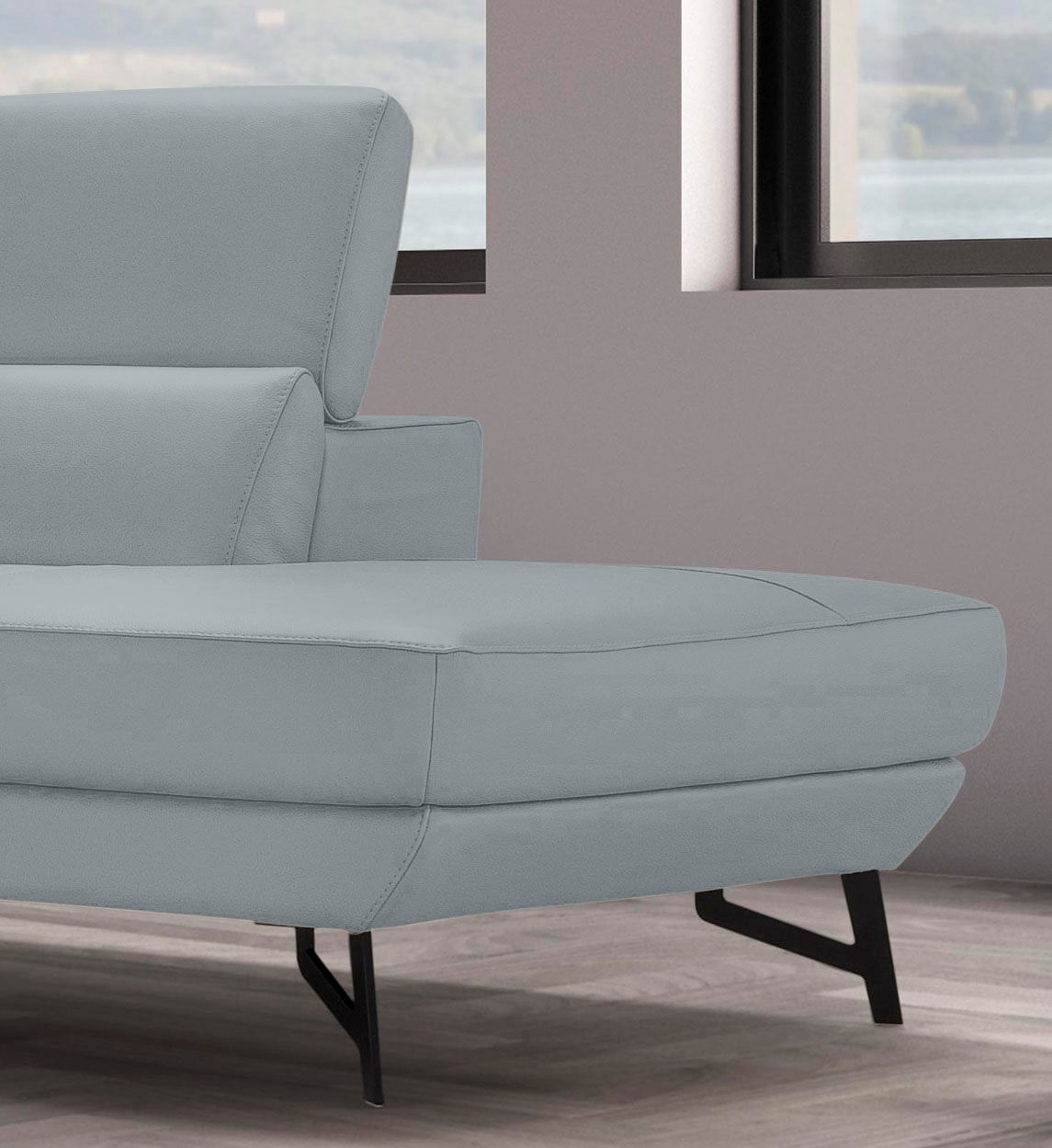 Egoitaliano Ottomane »Narcisa, Designsofa«, mit verstellbarer Kopfstütze, Solitärmöbel als Blickfang