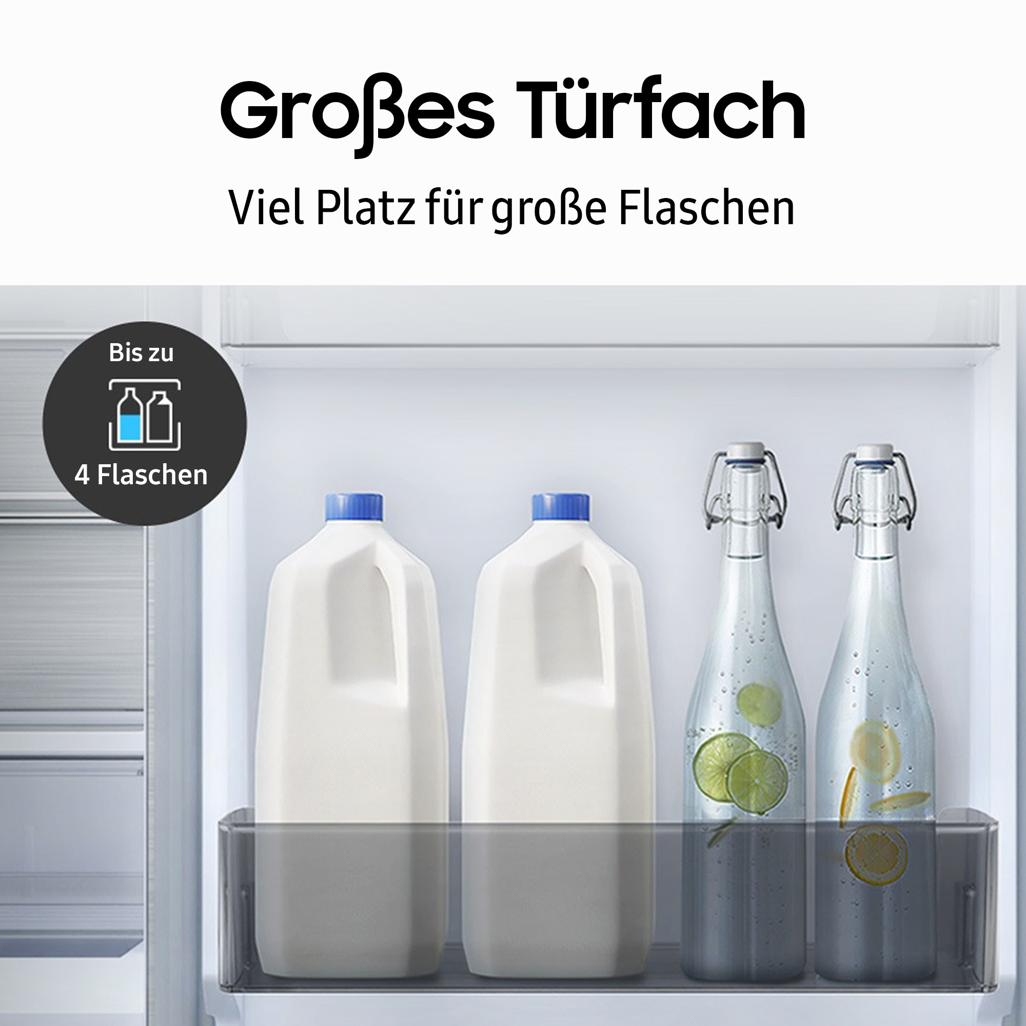 Samsung Kühl-/Gefrierkombination »RL34C652CSA«, RL34C652CSA, 185,3 cm hoch, 59,5 cm breit, No Frost sowie Wifi & AI Energy Mode (SmartThings)