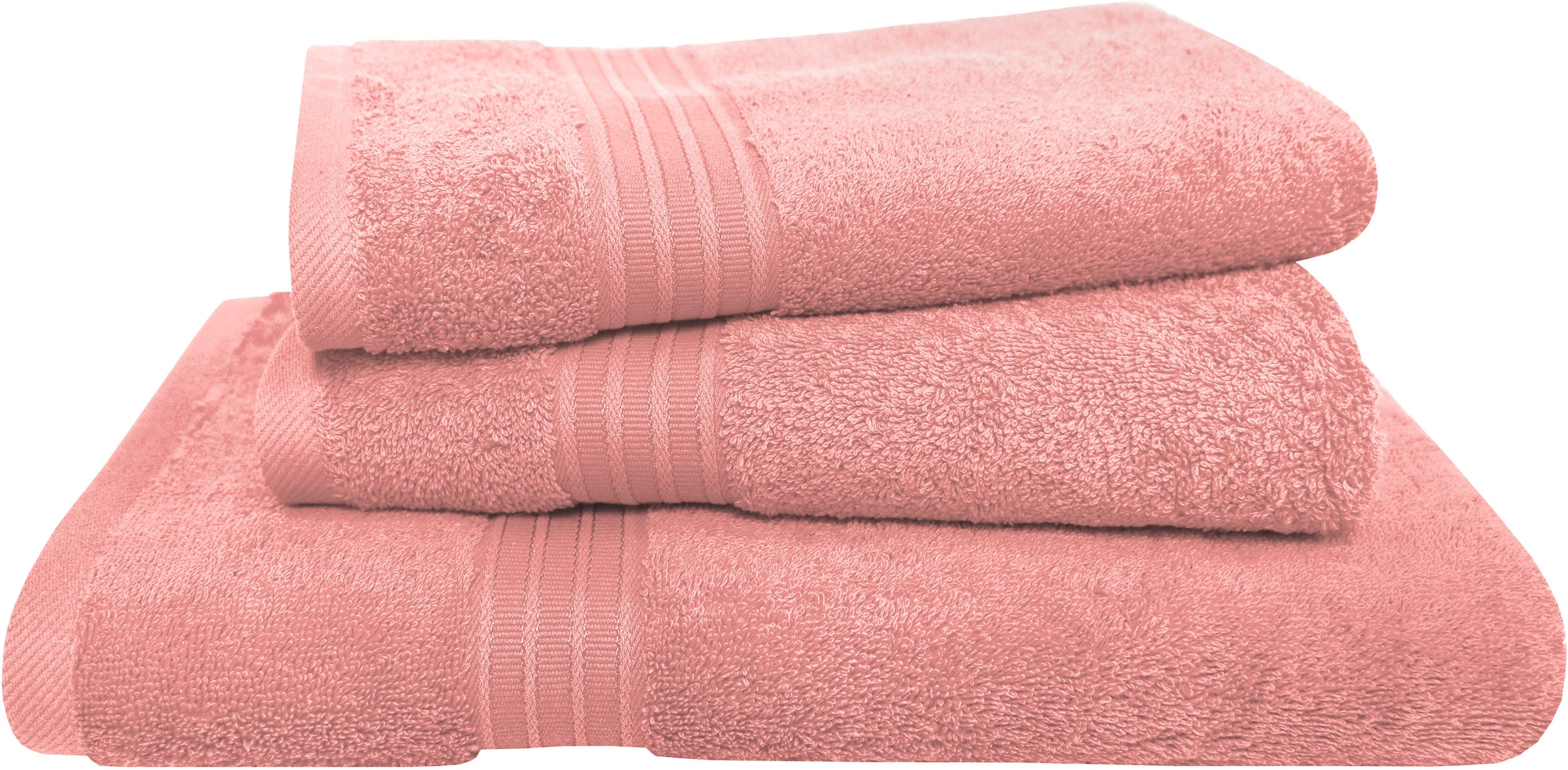Dyckhoff Handtuch Set »Siena«, Set, 3 tlg., Frottier, mit Bordüre; 2 Handtücher (50x100cm), 1 Duschtuch (70x140cm)