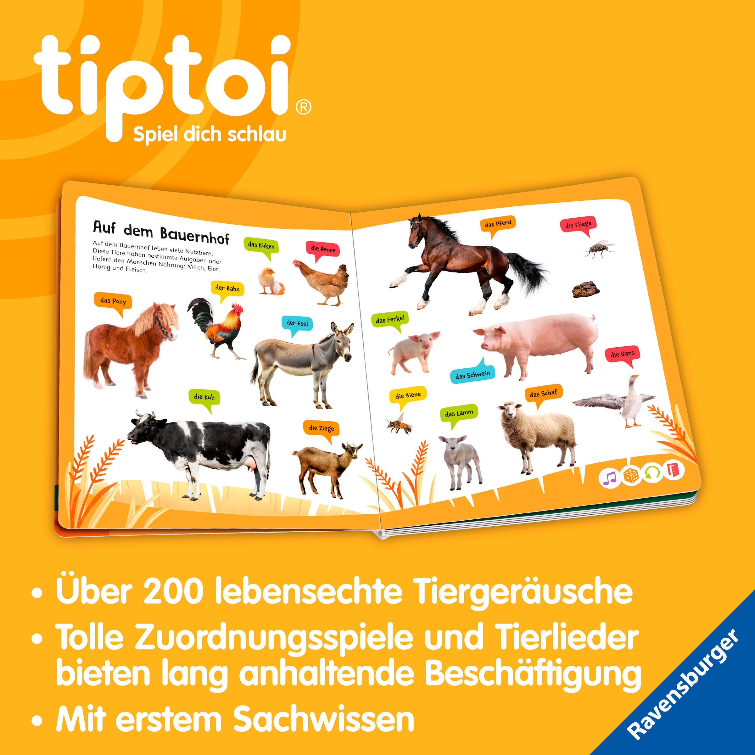 Ravensburger »tiptoi® Kennst du diese Tiergeräusche?« Made in Europe