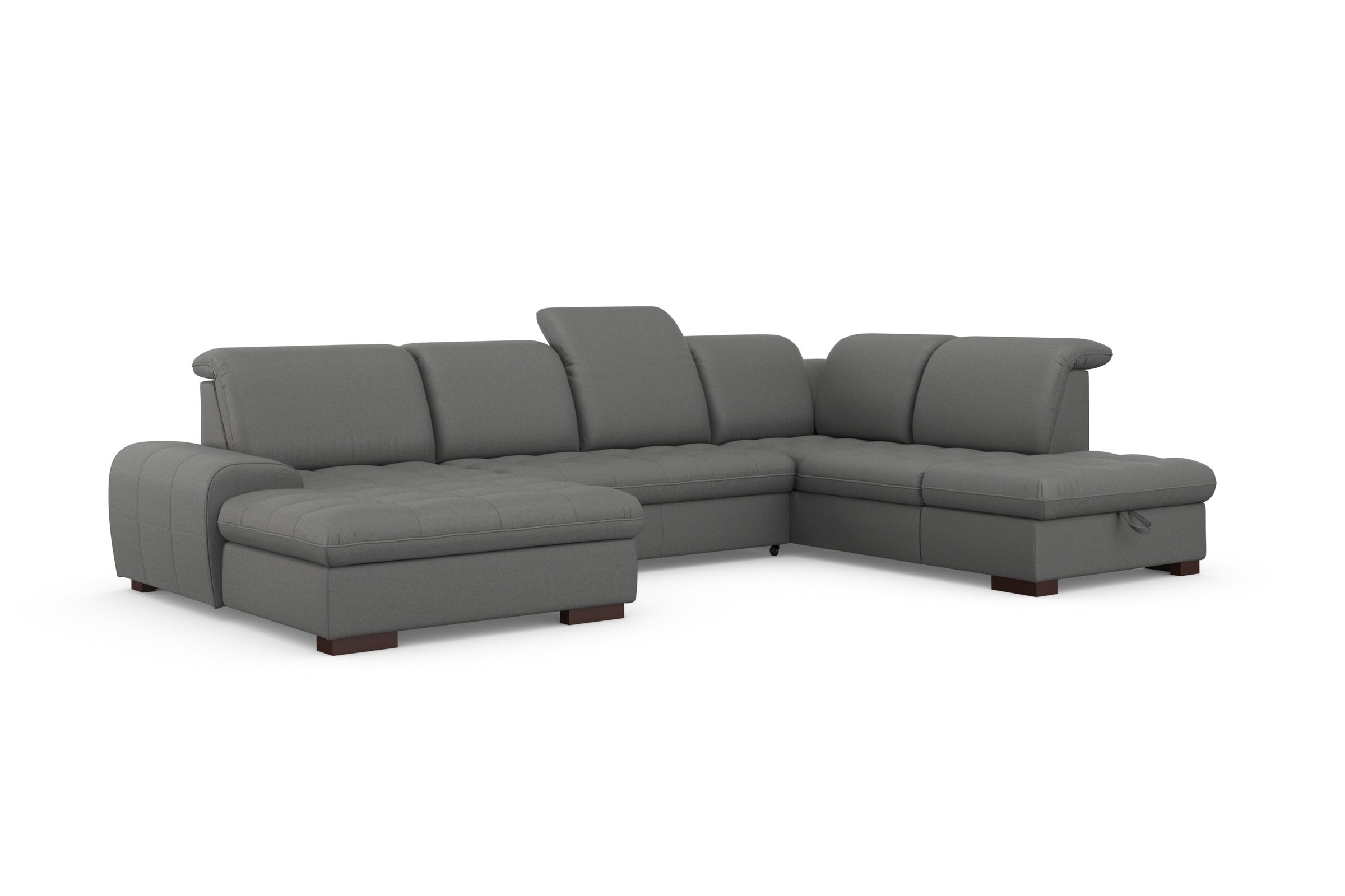 sit&more Wohnlandschaft »Luxor U-Form«, wahlweise mit Bettfunktion, Bettkasten und Kopfteilverstellung