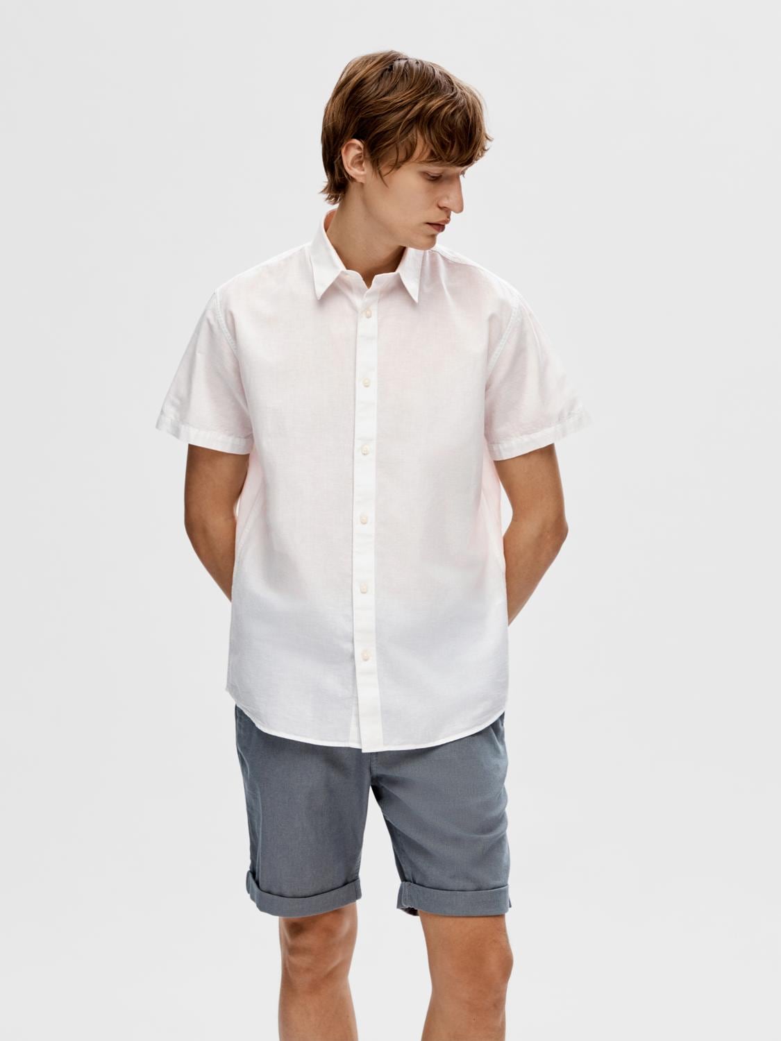 SELECTED HOMME Kurzarmhemd »SLHREG-SUN SHIRT SS NOOS«