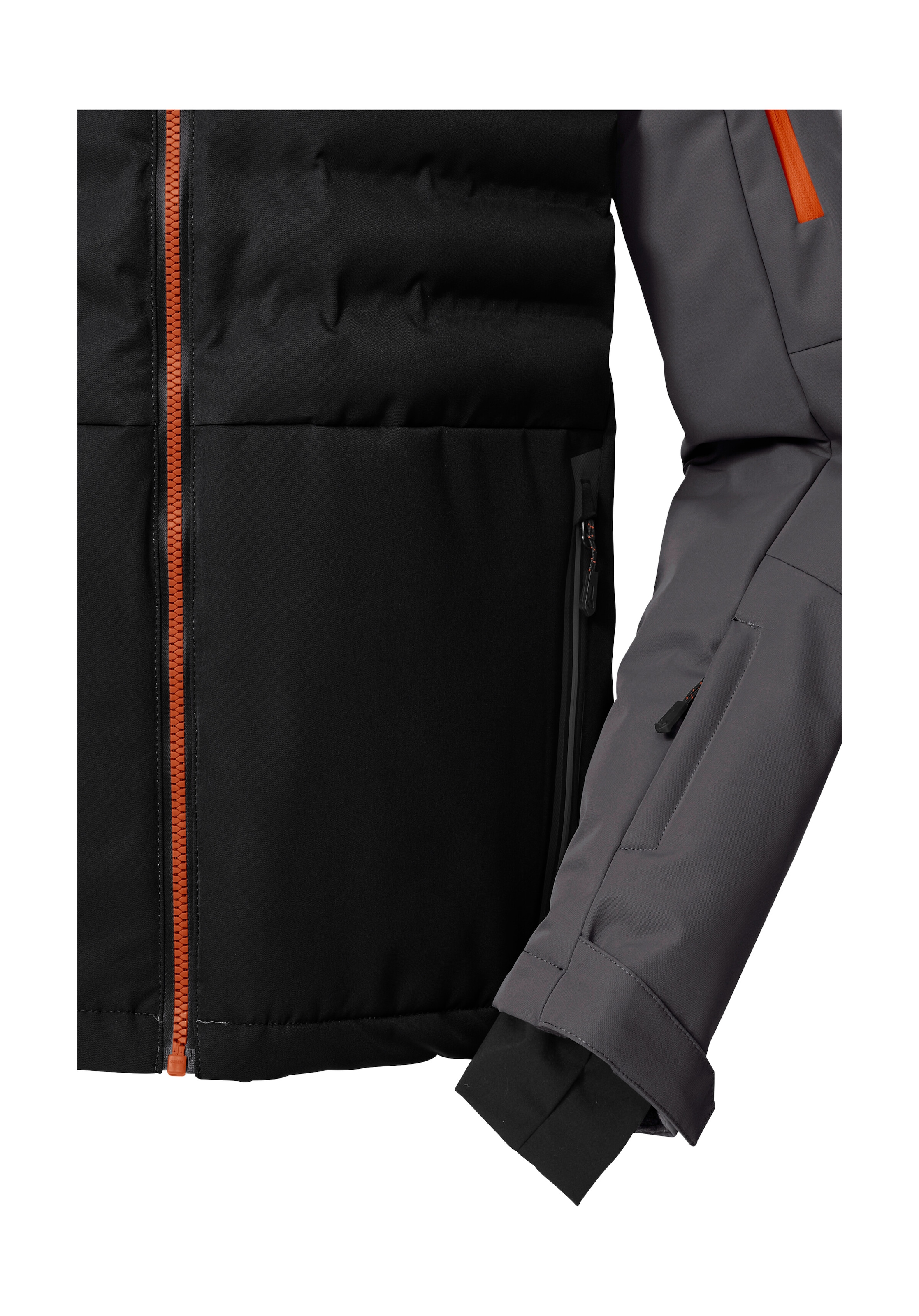 Killtec Skijacke »KSW 72 MN SKI JCKT« Moderne Hybridoptik, winddicht, wasserabweisend, atmungsaktiv