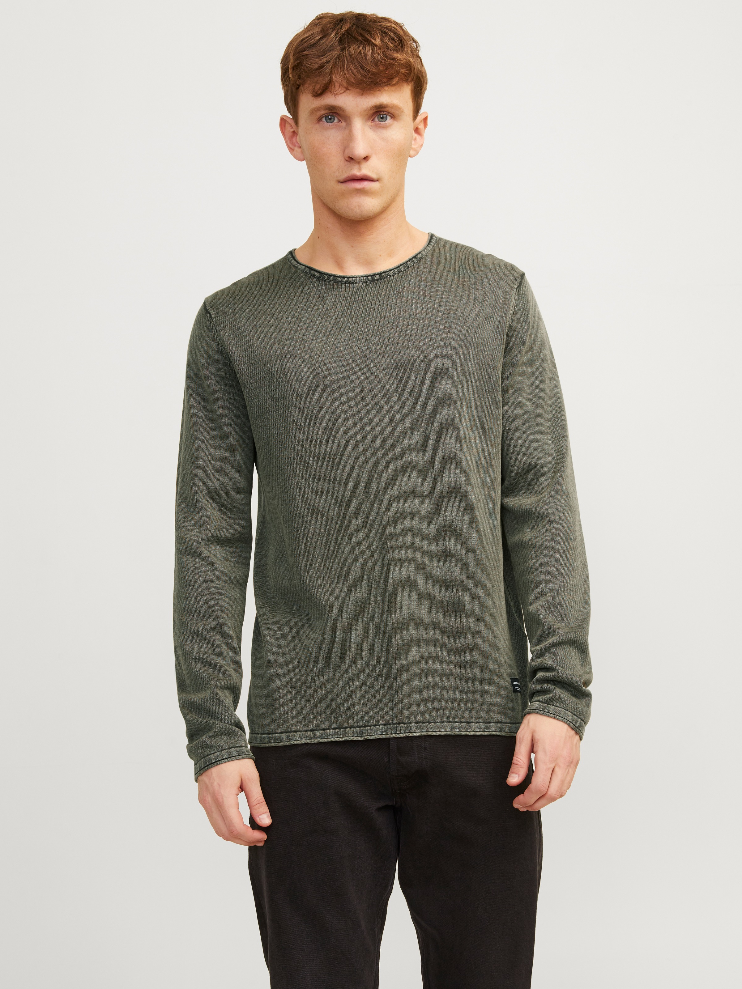 Jack & Jones Strickpullover »JJELEO KNIT CREW NECK NOOS« mit Rundhalsausschnitt