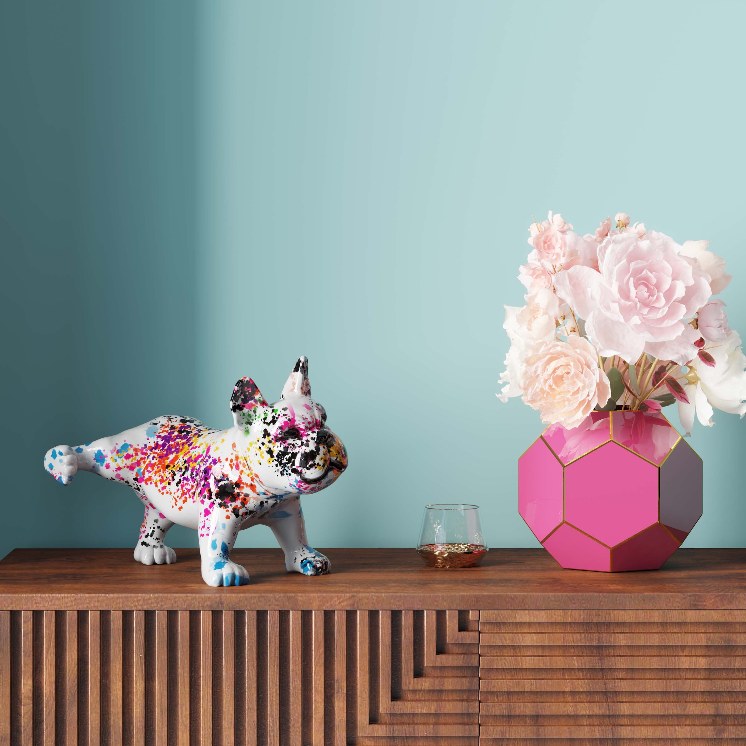 Kare Design Dekofigur »Splash Bulldog 32cm«