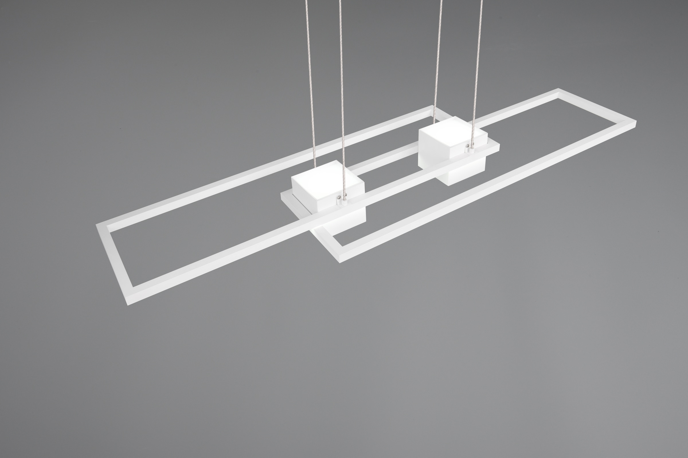 TRIO Leuchten LED Pendelleuchte »ALBANY, LED Hängelampe Wohnzimmer mit Fernbedienung, dimmbar, CCT« LED-Board 1 Stk. warmweiß - kaltweiß Lichtfarbe einstellbar, Memoryfunktion, Nachtlicht, up-and-down Licht