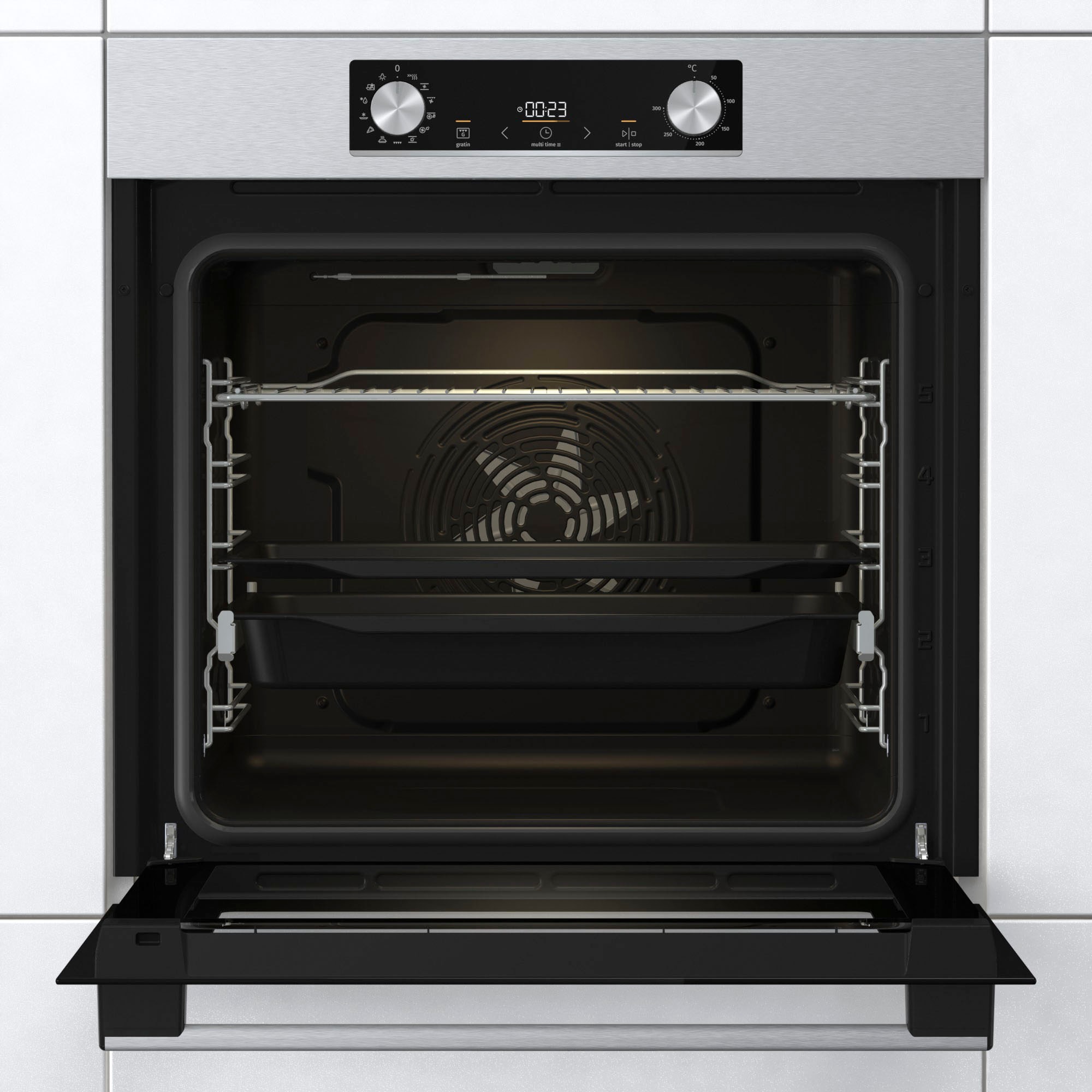 GORENJE Backofen-Set »BOS6737E06X«, mit 1-fach-Teleskopauszug, AirFry-Funktion