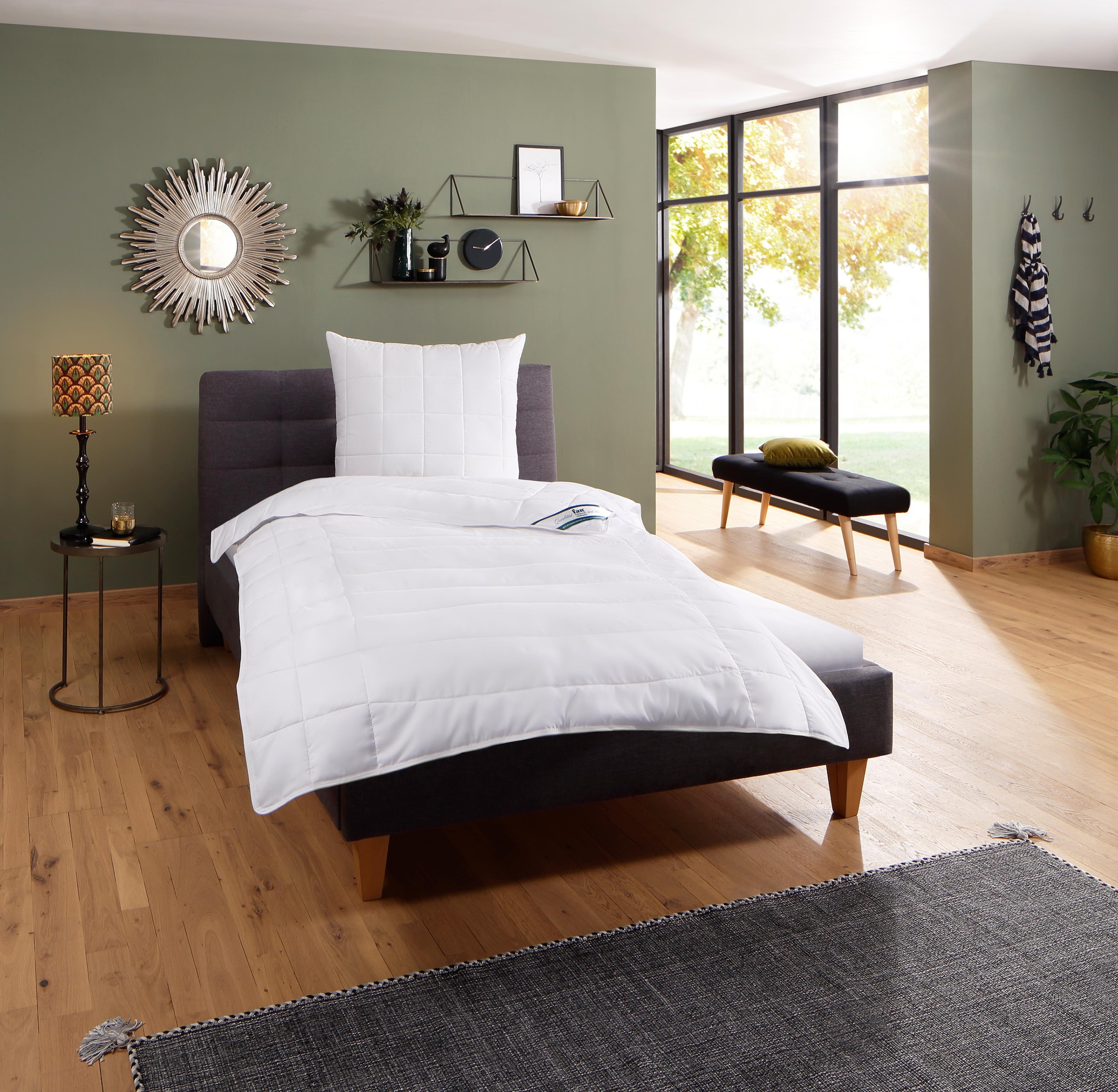 fan Microfaserbettdecke "Komfort Plus, Bettdecke in 135x200 cm und weitere Größen erhältlich" leicht Füllung 100% Lyocell 1 Stk. tlg. Made in Germany Zu jeder Jahreszeit ideal für Schwitzer