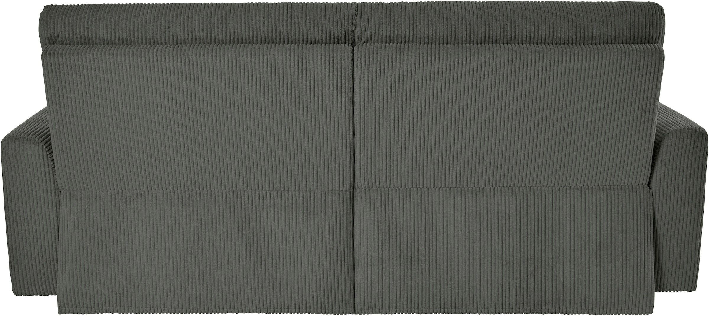 INOSIGN Ecksofa »JENNA, L-Form, 209cm, manuelle u. elektrische Funktion, mit USB A/C,«, Liegefunktion 105°-150°, Federkern, Cord