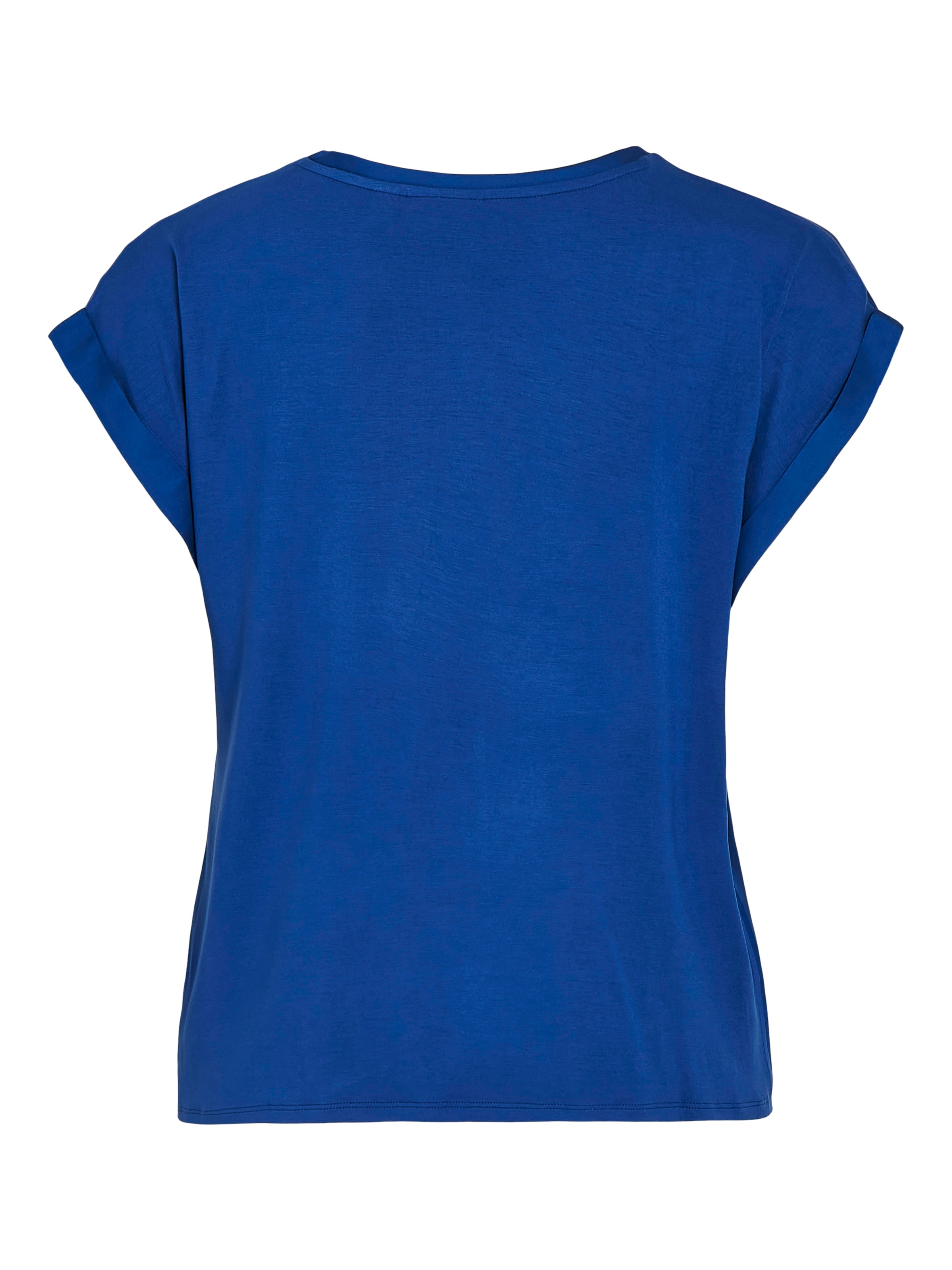 Vila Kurzarmshirt »VIELLETTE S/S SATIN TOP - NOOS«, Satin Optik