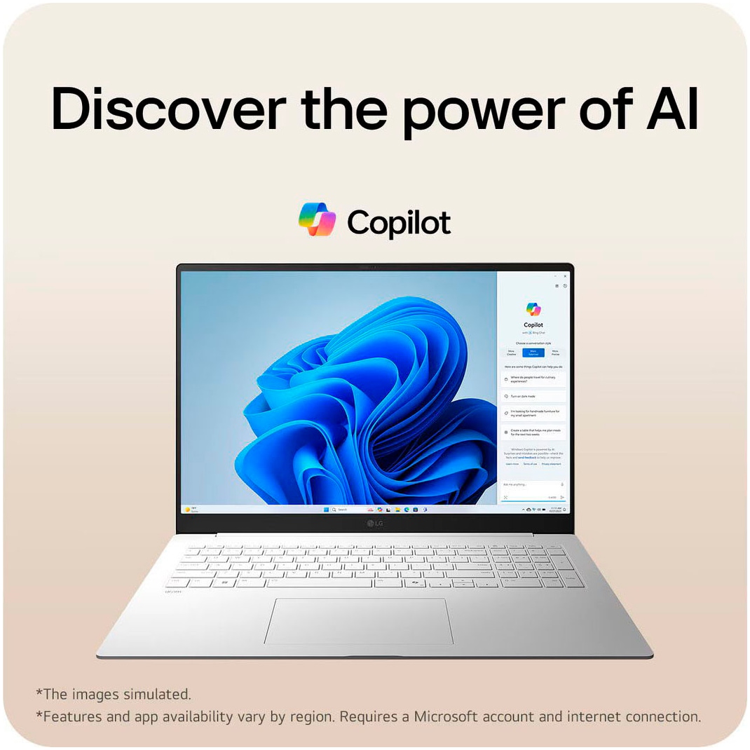 LG Notebook »Gram Pro 17"« 43,18 cm / 17 ″ Intel Core Ultra 7 GeForce RTX 5050 2.000 GB SSD