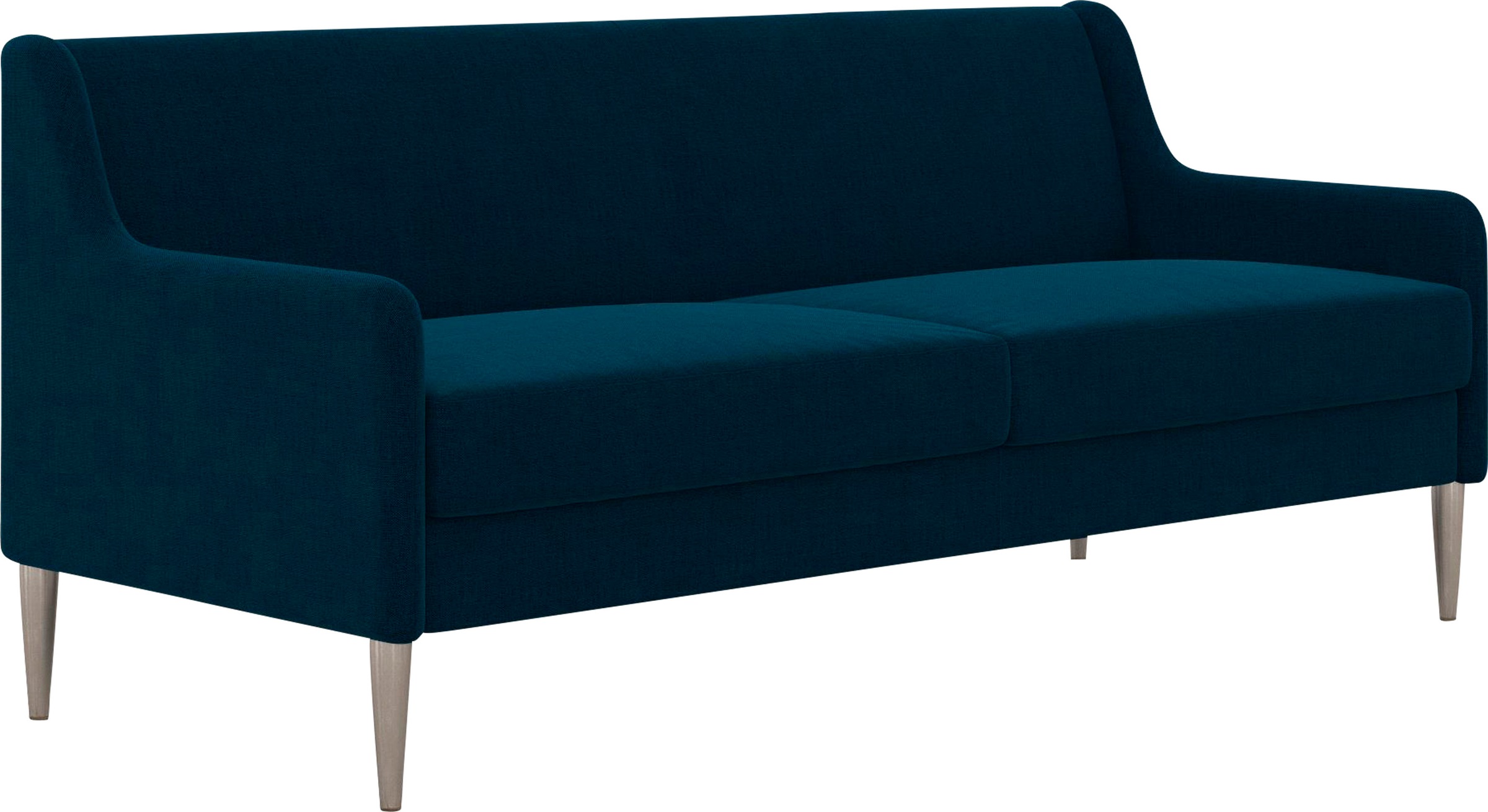 Dorel Home 3-Sitzer »Virginia« Webstoff, Sitz und Rücken gepolstert, Beine aus Stahl, Sitzhöhe 42,5cm