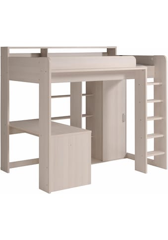 Hochbett »Higher«, inkl. Schrank, Schreibtisch und Regal