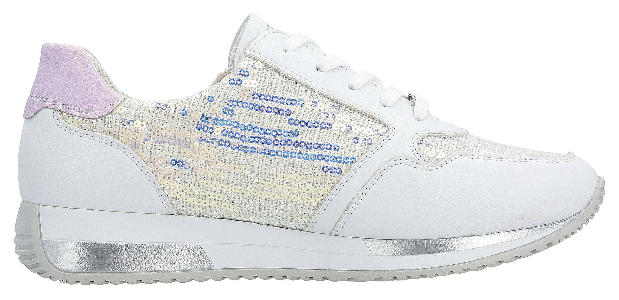 Remonte Keilsneaker, mit modischem Kontrastbesatz, Freizeitschuh, Halbschuh, Schnürschuh