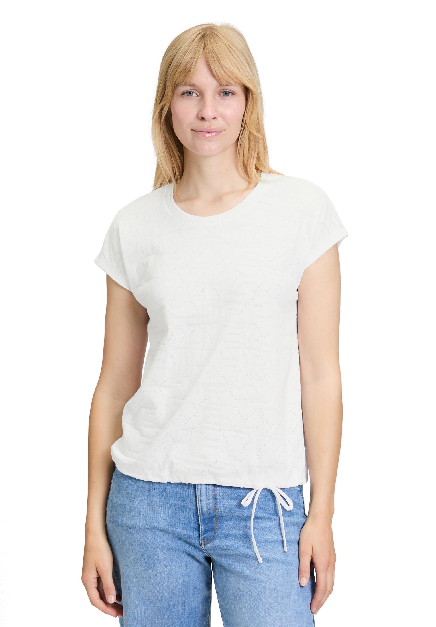 Betty Barclay Kurzarmshirt »Strukturshirt mit Tunnelzug«
