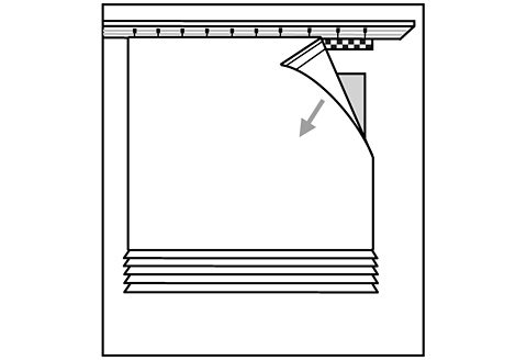 Transparent, Voile, Wellen mit »Dimona«, Klettschiene, Raffrollo my home Polyester,