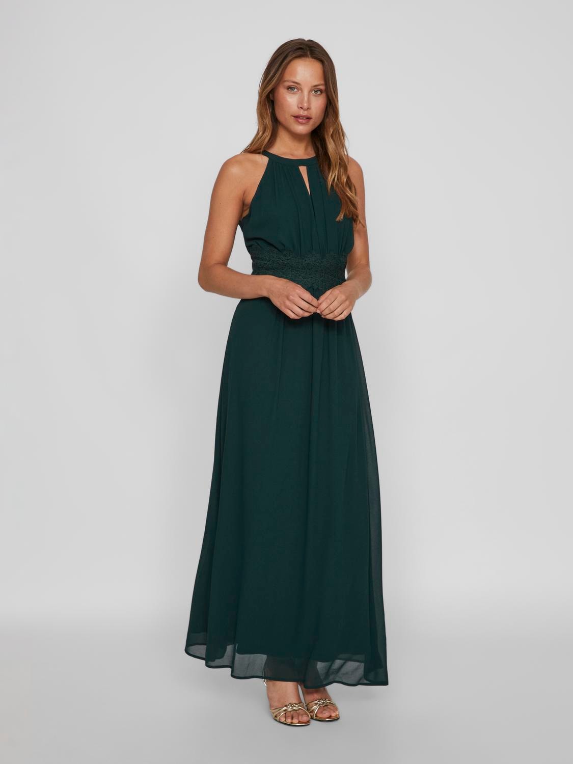 Maxikleid »VIMILINA HALTERNECK MAXI DRESS - NOOS«