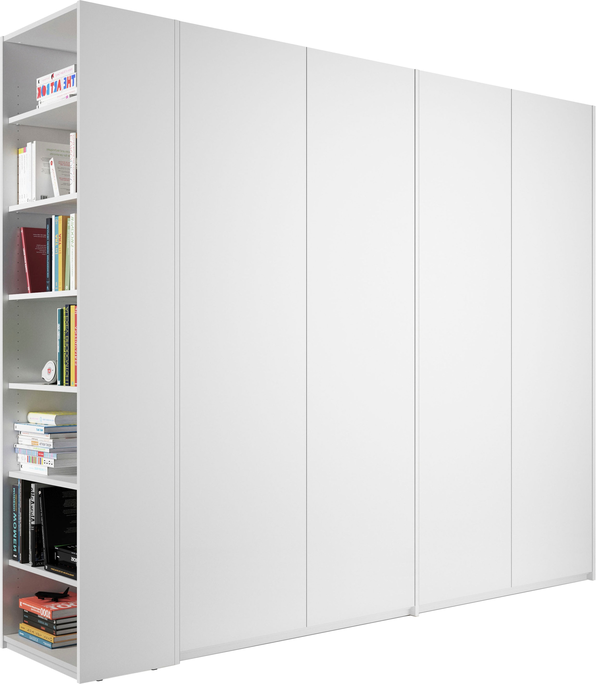 Müller SMALL LIVING Drehtürenschrank »Modular Plus Variante 8«, Anbauregal wahlweise links oder rechts montierbar