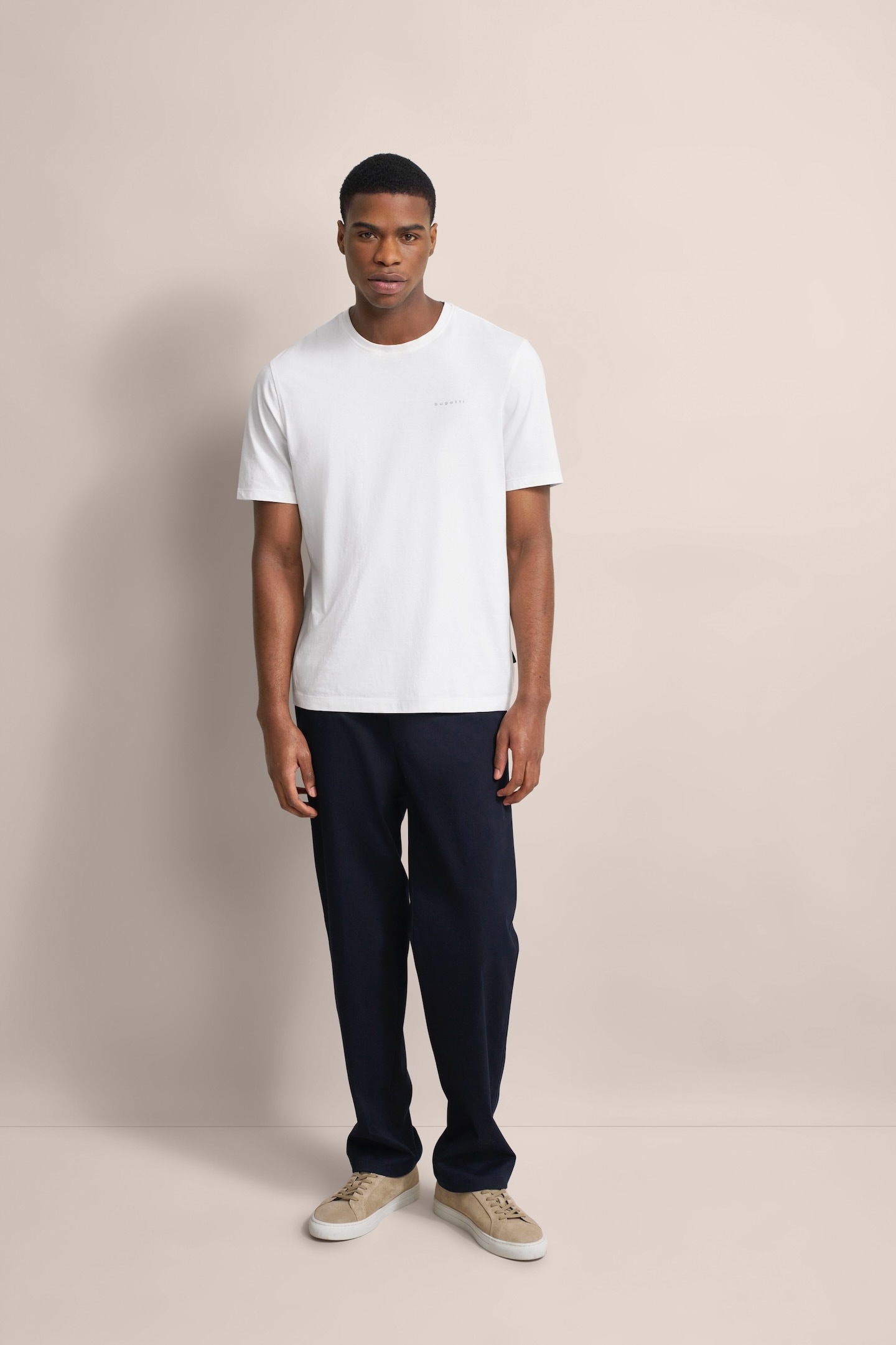 bugatti T-Shirt, aus Baumwolle