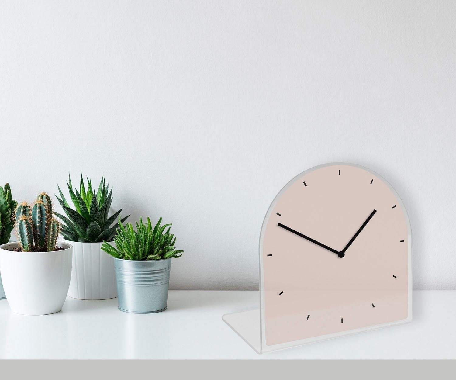 queence Tischuhr "Helene" Tisch, Uhr, modern, geräuschlos