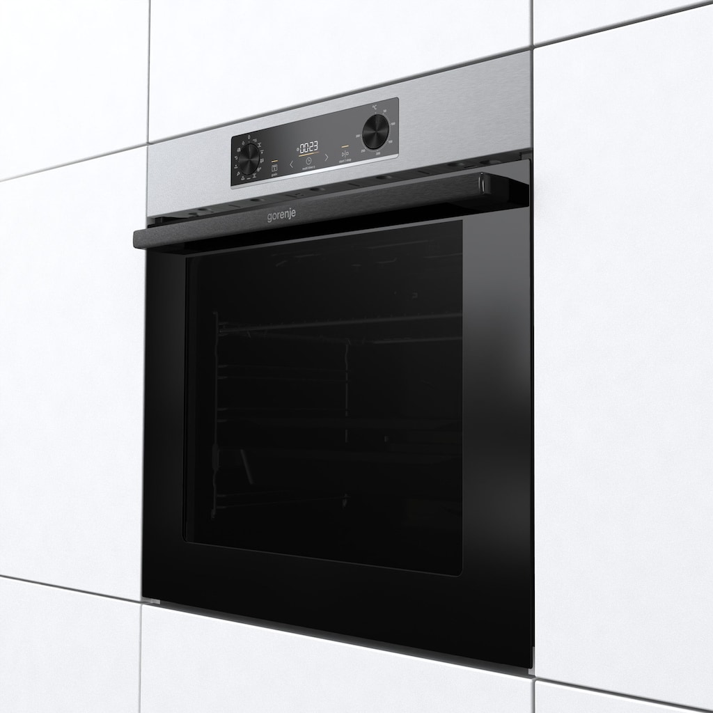 GORENJE Backofen-Set »Pacific Backofen-Set Pyrolyse/Induktion 2021«, Pacific Backofen-Set Pyrolyse/Induktion 2021, mit 1-fach-Teleskopauszug, Pyrolyse-Selbstreinigung, (Set, 2 St.)