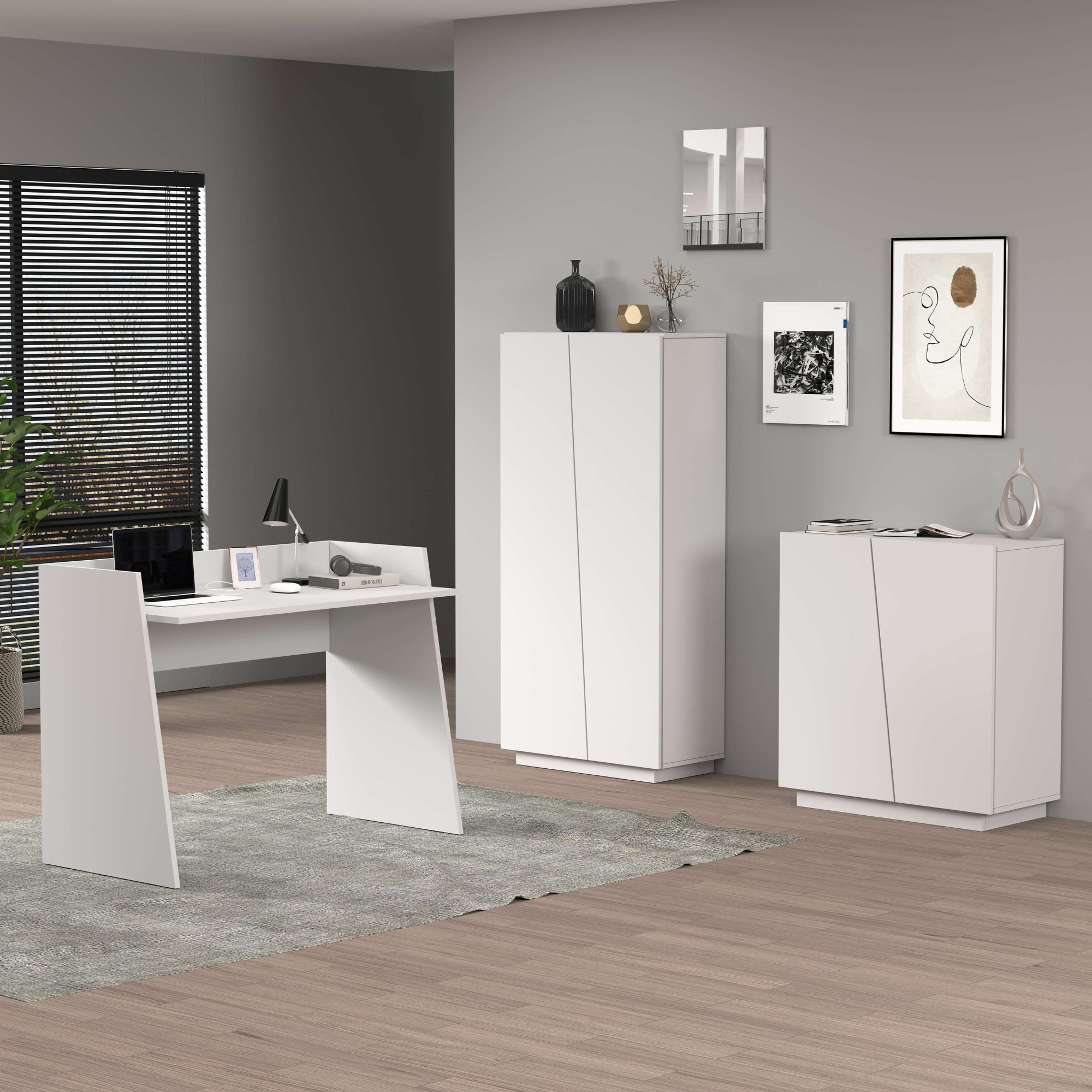 INOSIGN Aktenschrank »Vega, Mehrzweckschrank, Büroschrank, mit 2 Türen«, & verstellbaren Einlegeböden, Höhe 86 oder 166 cm, Made in Italy