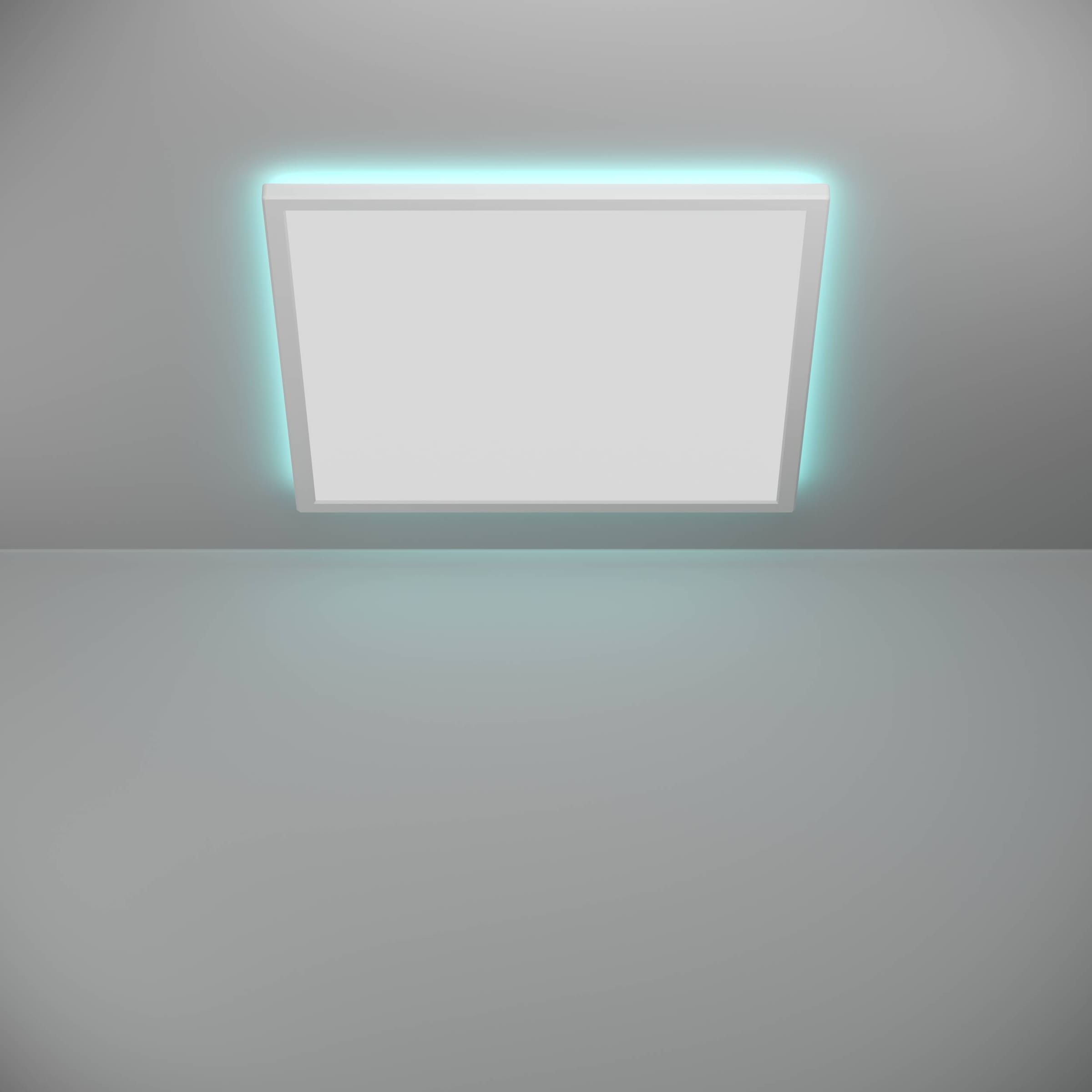 EGLO Deckenleuchte »Rovito-Z Deckenlampe, ZigBee 3.0, Kunststoff, Badezimmerlampe, IP44« LED-Modul 1 Stk. Kaltweiß | RGB Wand-/Deckenleuchte - L50 x B50 x H3,2 cm - weiß - 17W inkl.