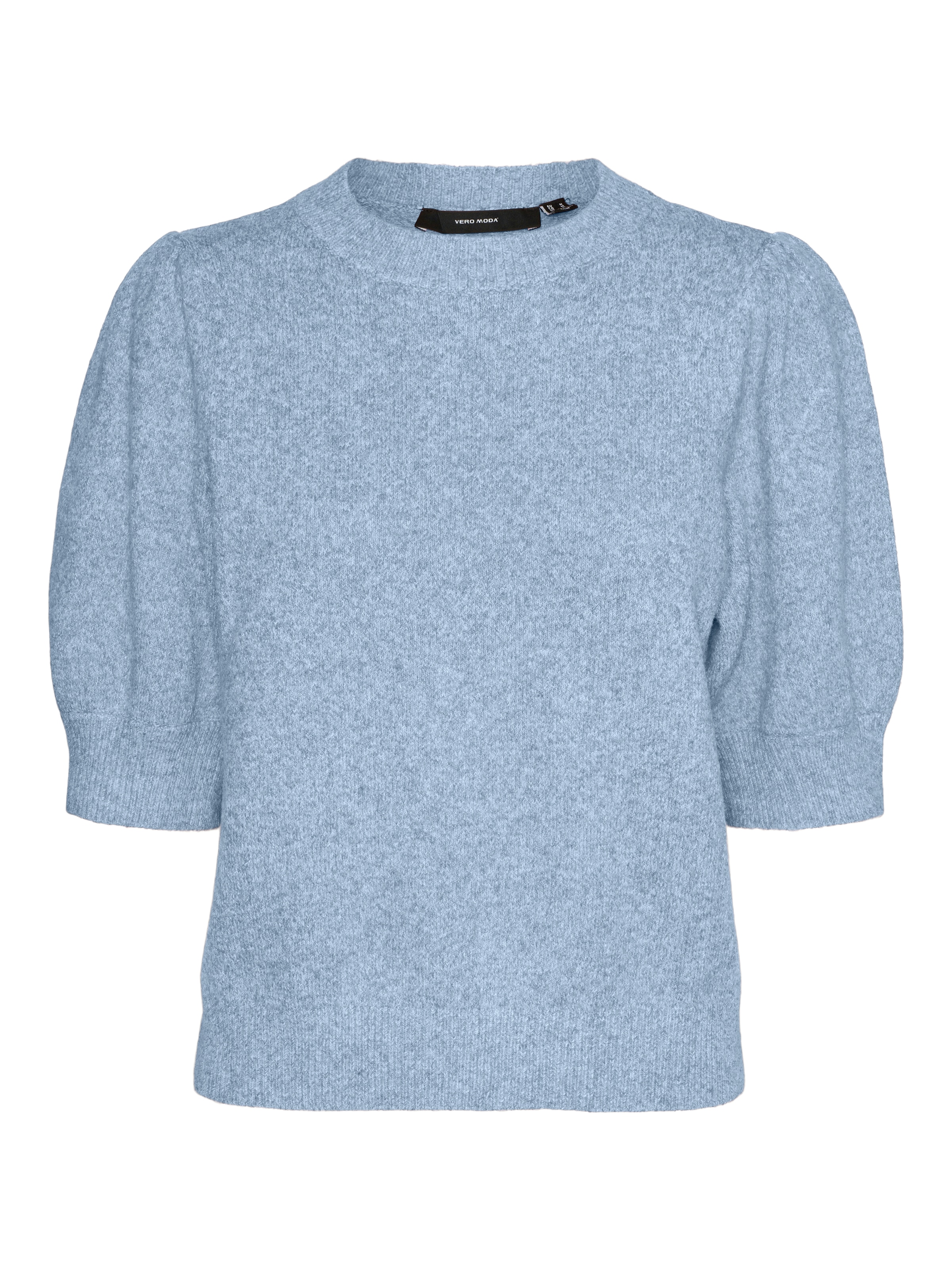 Vero Moda Rundhalspullover »VMDOFFY 2/4 O-NECK PULLOVER GA NOOS« Materialmix, regular fit
