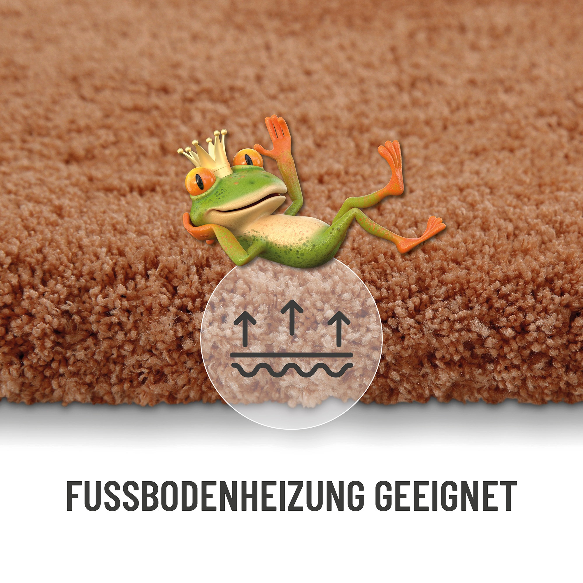 Homie Living Badematte »Porto Azzurro« Höhe 30 mm rutschhemmend beschichtet fußbodenheizungsgeeignet | schnell trocknend Badteppich, uni, rechteckig & rund, waschbar, Badezimmerteppich