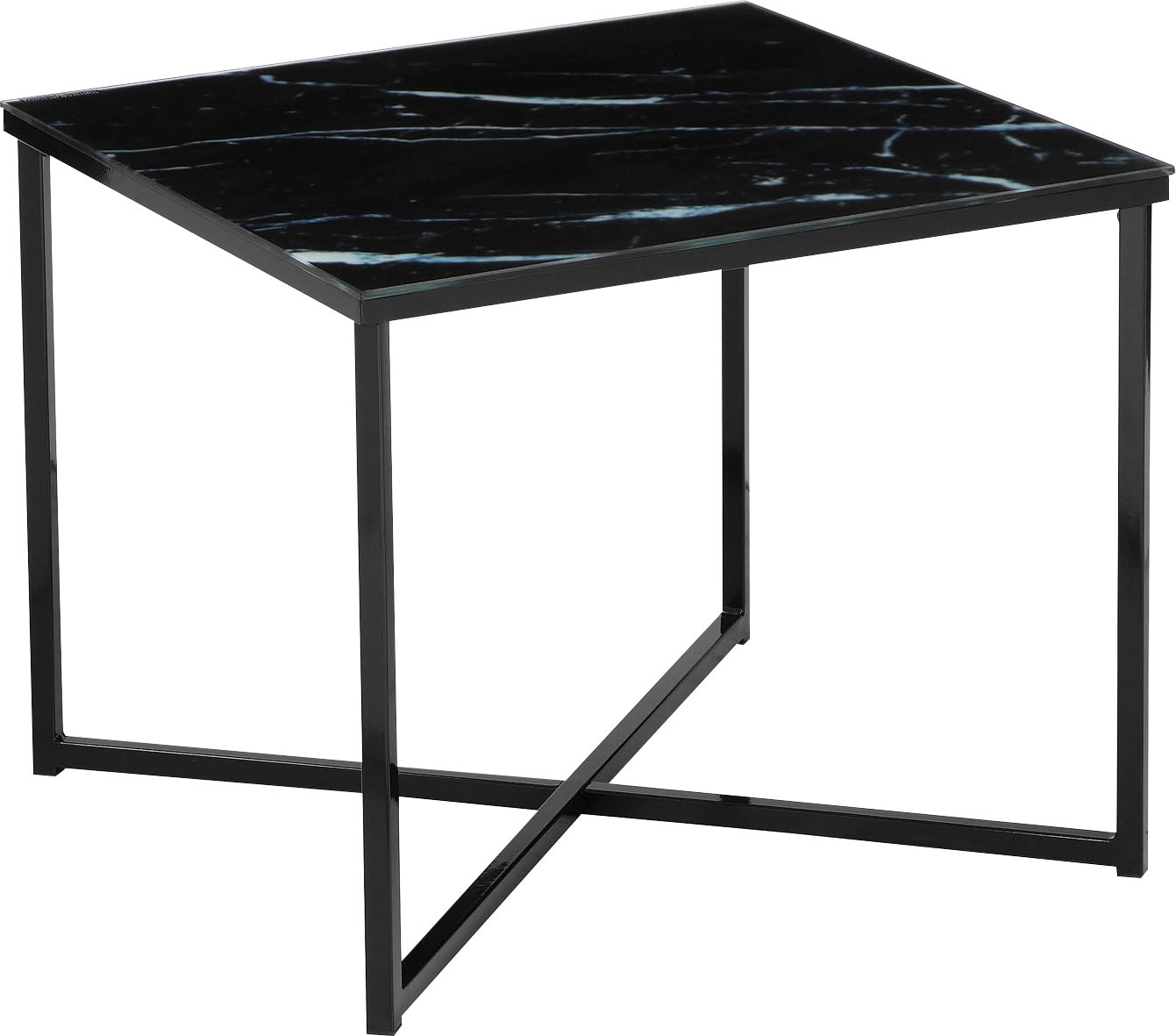 SalesFever Beistelltisch "Caorle Stilvoller Tisch" Elegante Tischplatte in edler Marmoroptik