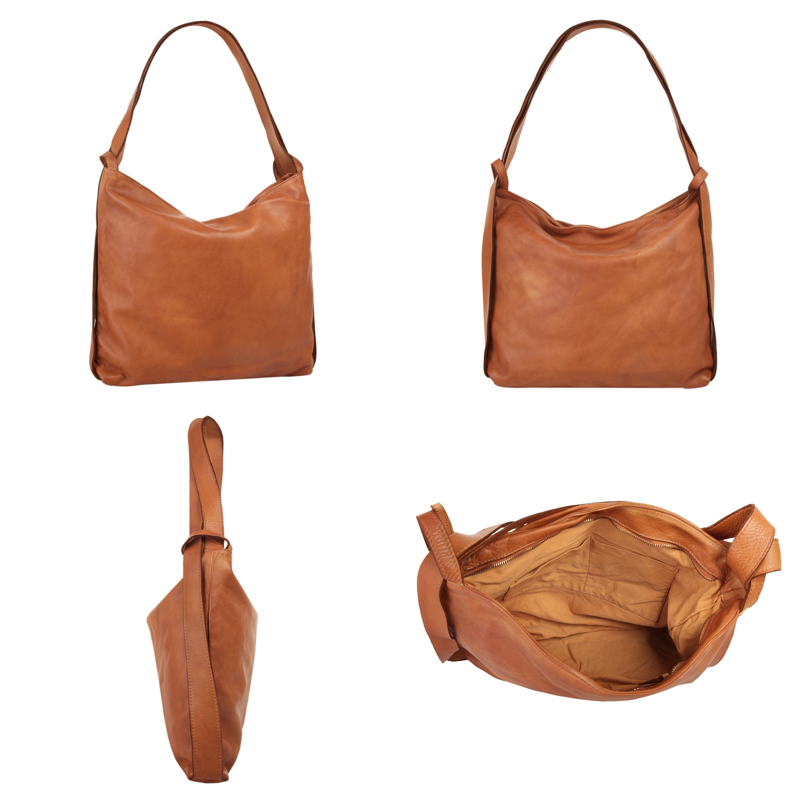 forty° Shopper echt Leder, Made in Italy