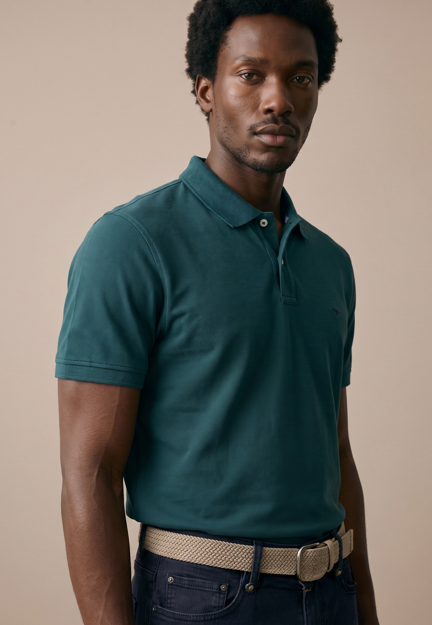 FYNCH-HATTON Poloshirt mit Logo-Stickerei