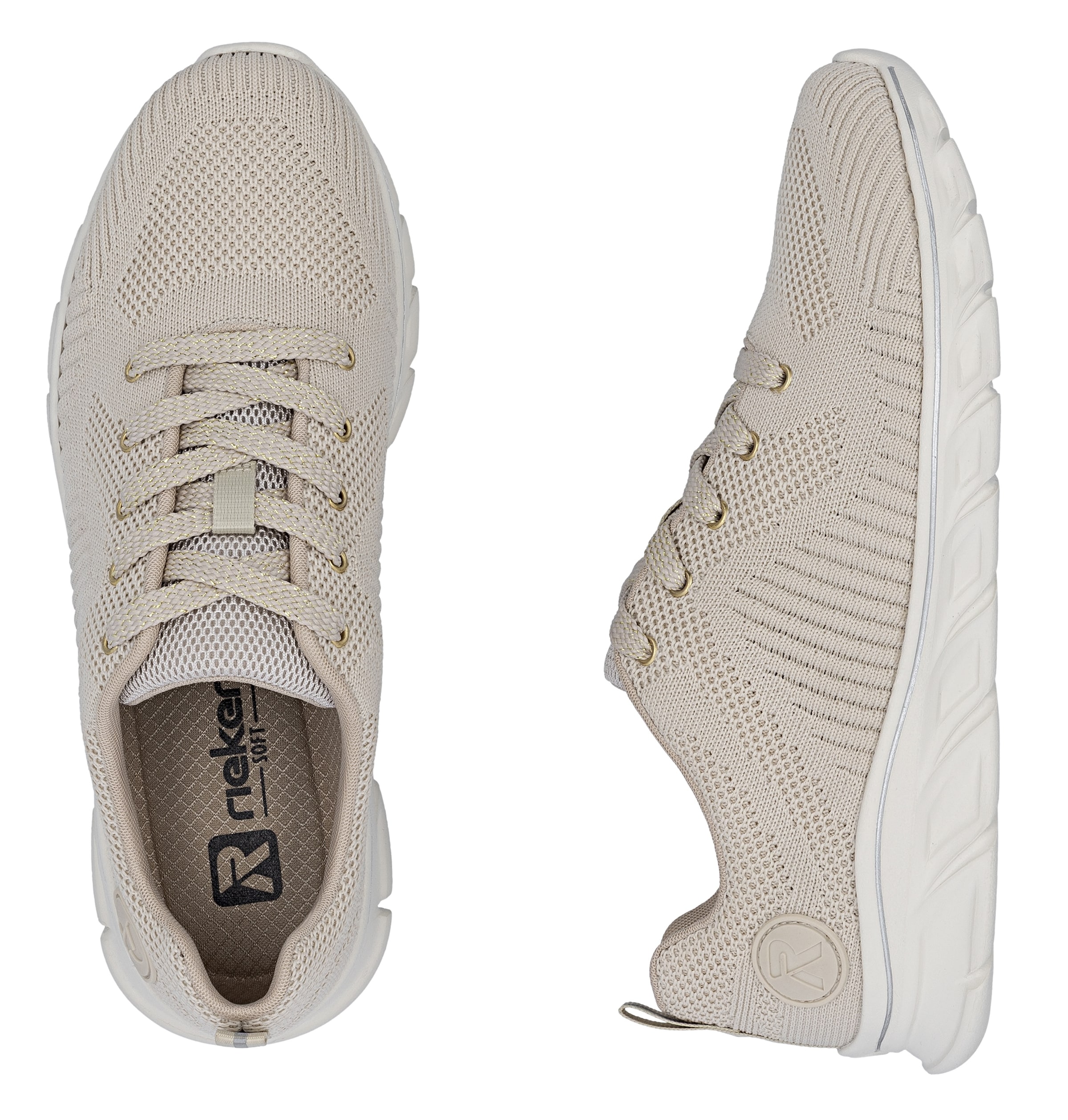 Rieker Sneaker  mit leichter Laufsohle, Freizeitschuh, Halbschuh, Schnürschuh