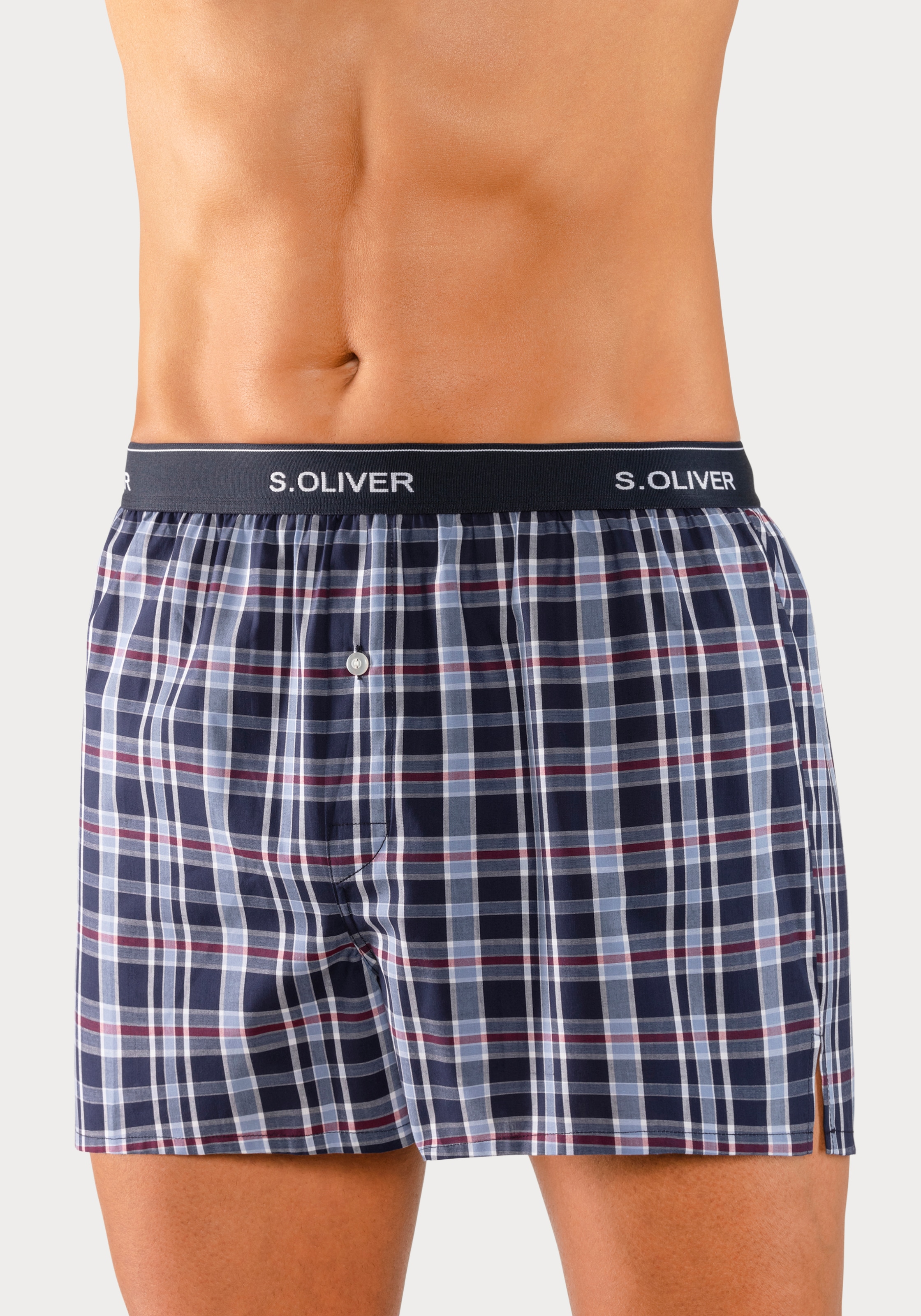 s.Oliver Webboxer, (Packung, 2 St.), mit Logo Webbund