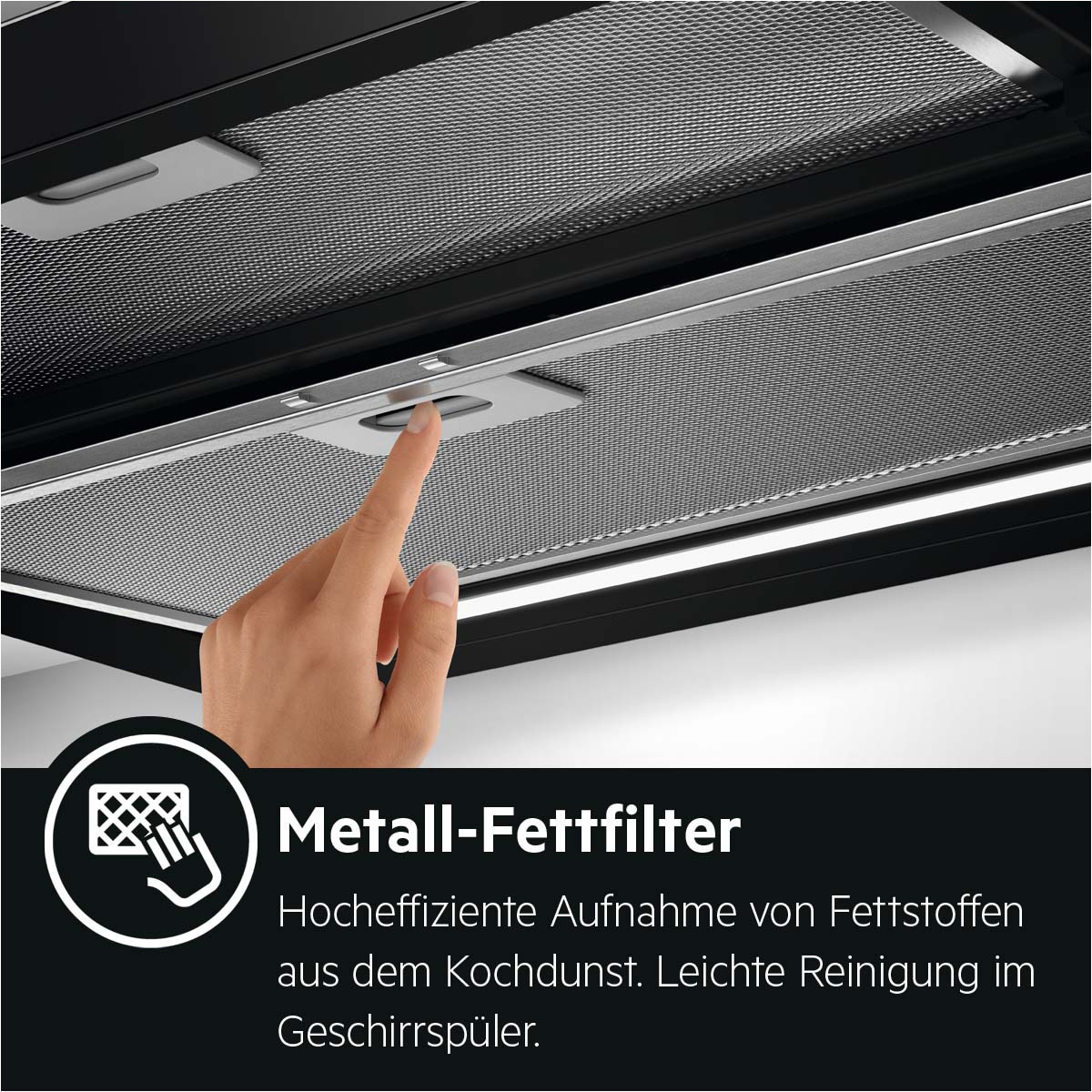 AEG Flachschirmhaube »DPE5660B«, Serie 5000, Hochleistungsmotor