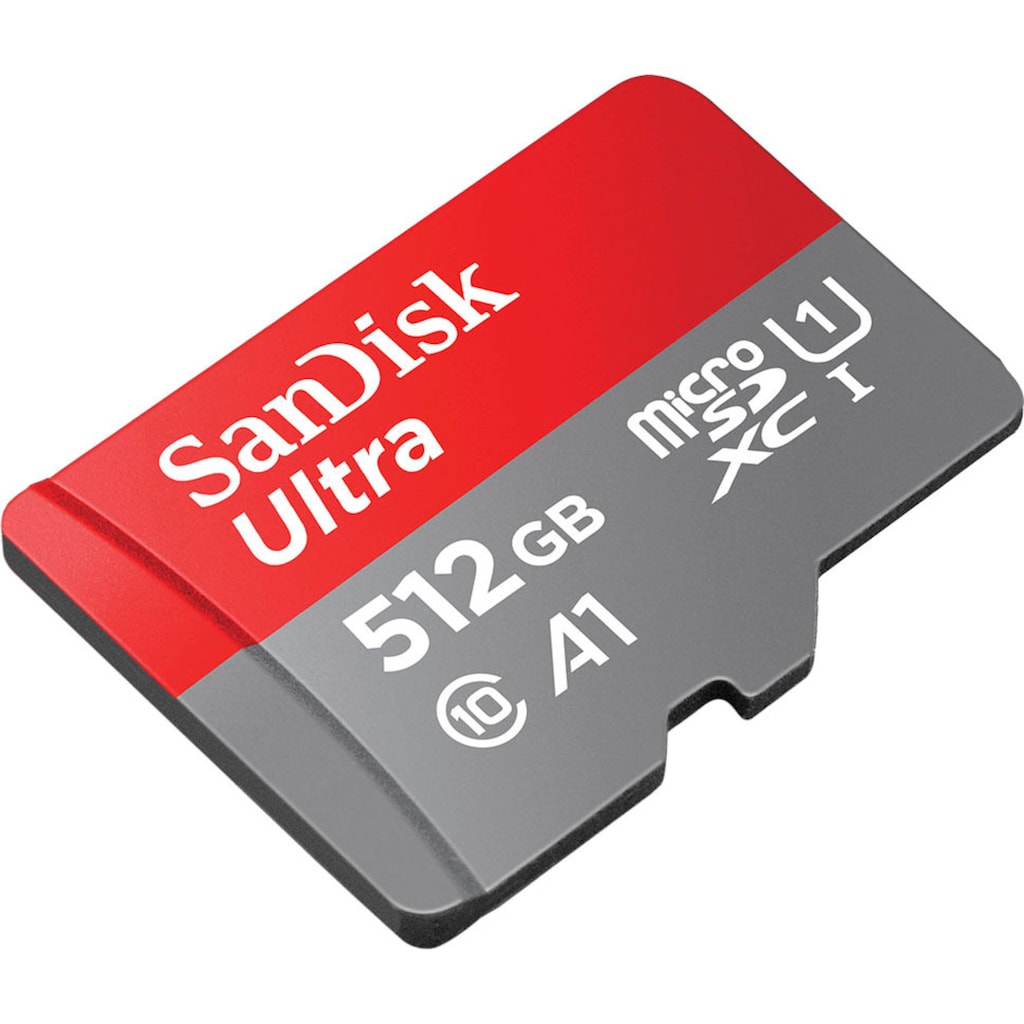 Sandisk Speicherkarte »Ultra® microSDXC 512GB«, (UHS-I Class 10 120 MB/s Lesegeschwindigkeit)