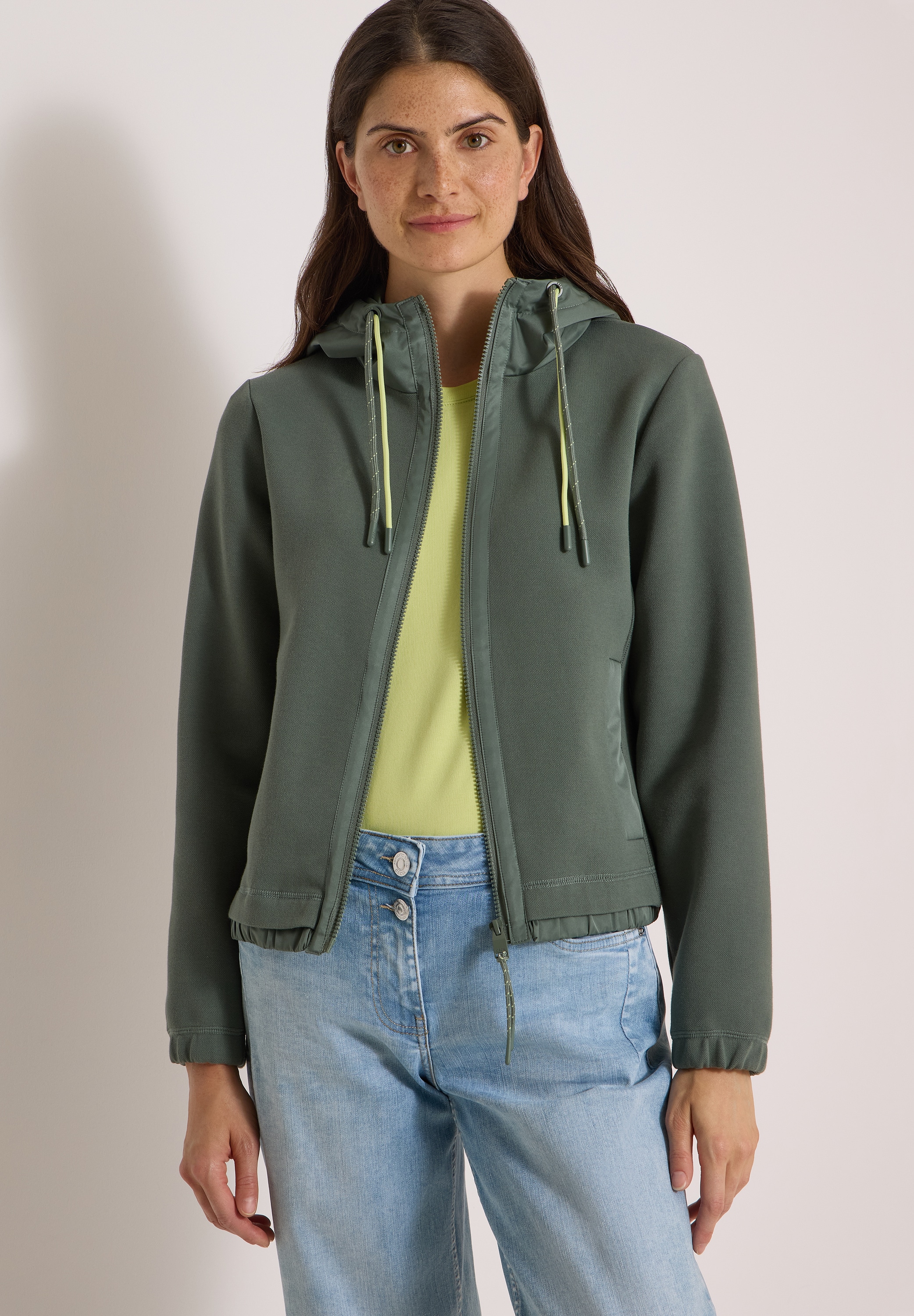Cecil Kurzjacke mit Kapuze Lagen-Look, leicht wärmend