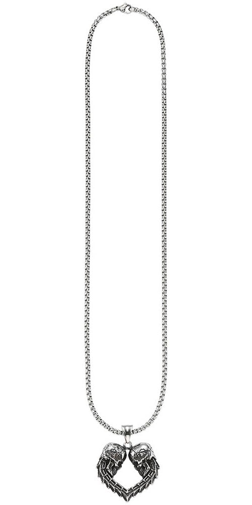 Bruno Banani Kette mit Anhänger »Schmuck Geschenk Venezia Gothic Herz Totenkopf, B4117N/20/00/55«