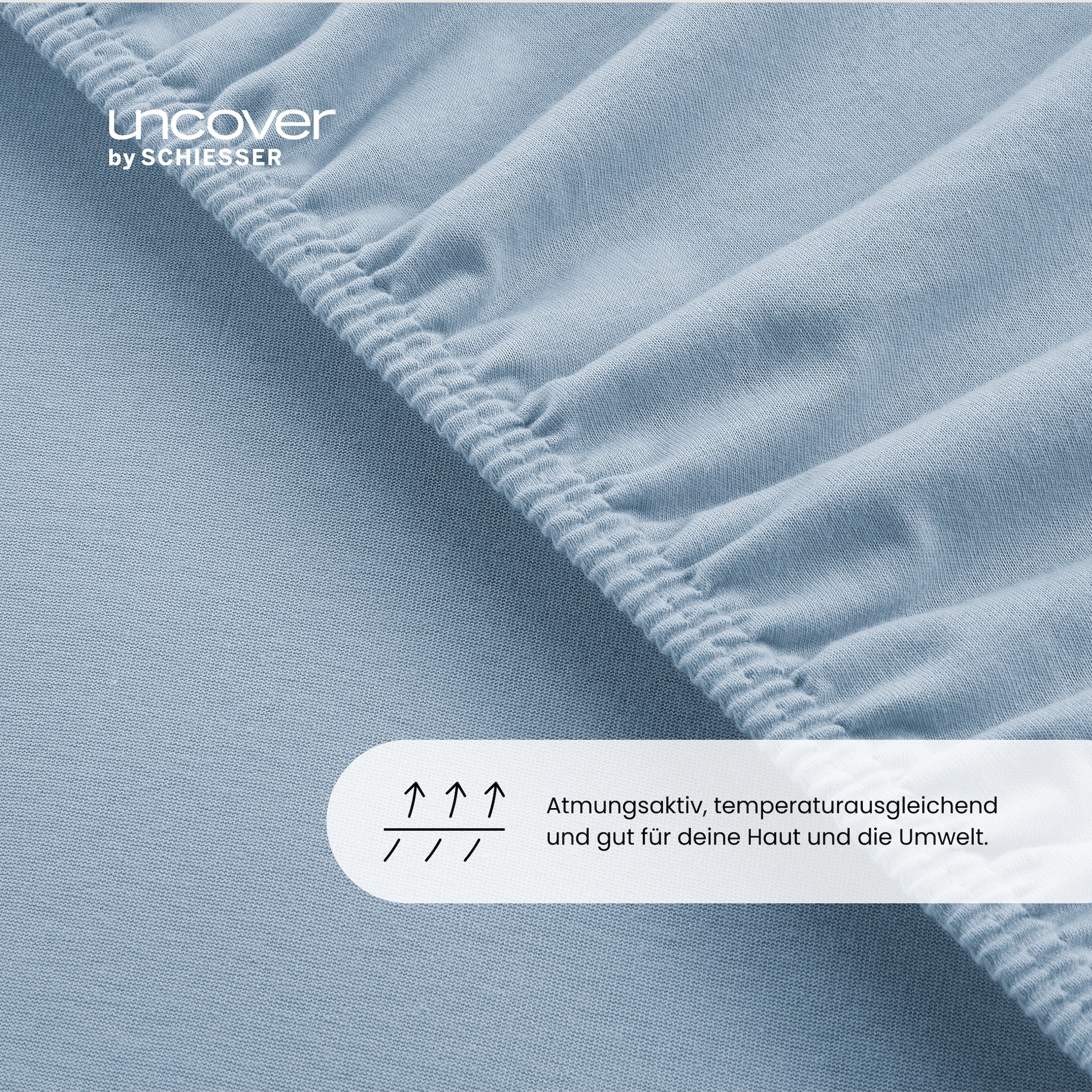 uncover by SCHIESSER Spannbettlaken »New Jersey aus 100% Baumwolle«, Made in Green