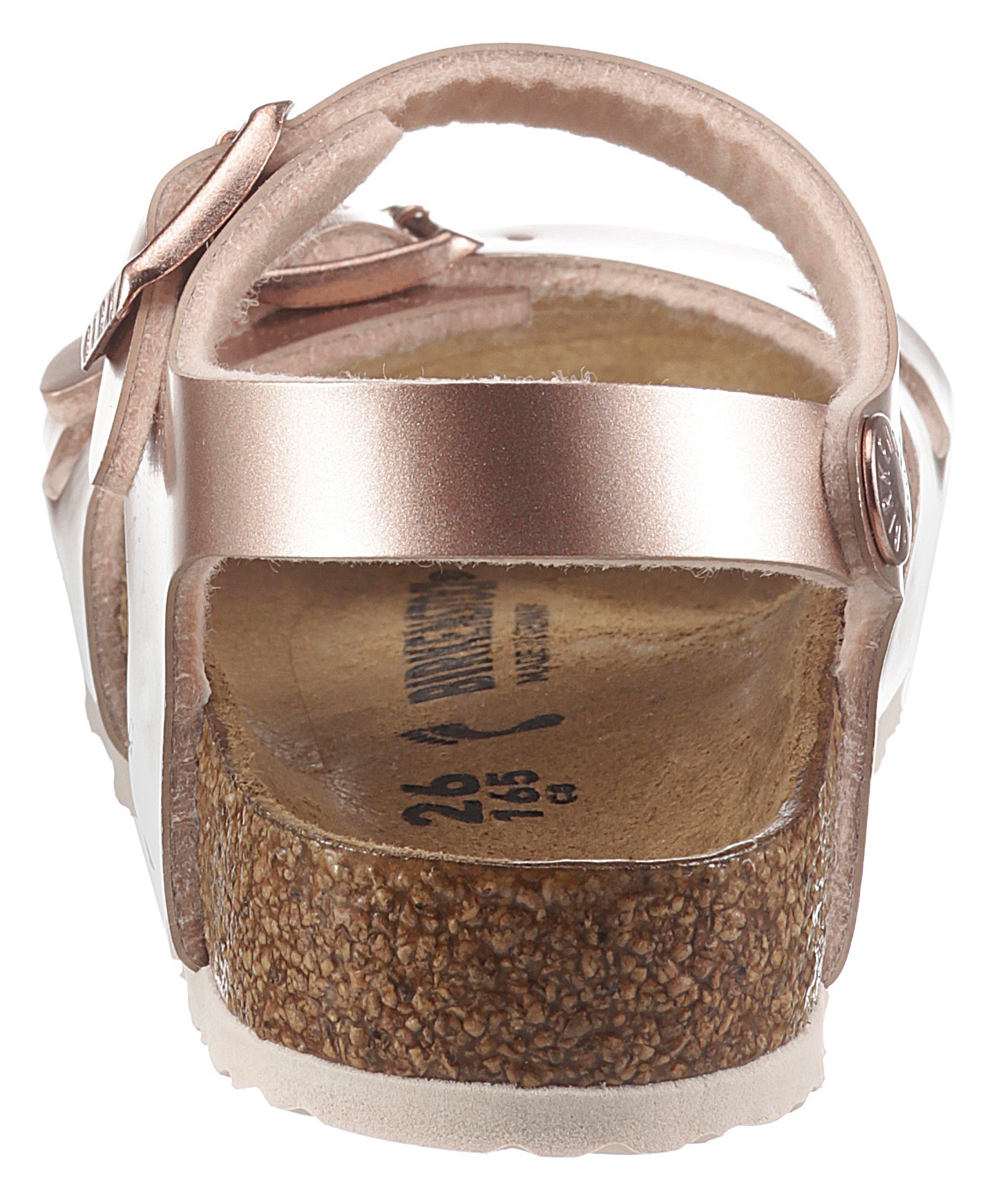 Birkenstock Riemchensandale »Rio Electric« in cooler Metallic-Optik Schuhweite: schmal CB11558