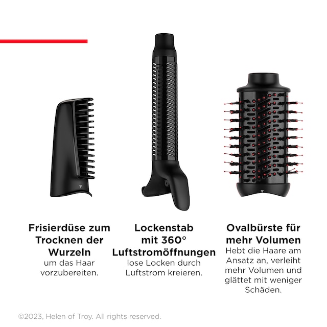 XXL & Aufsätze}, 3-in-1-Tool, 3 – Styler Haartrockner Multihaarstyler Lockenstab, 3 Multi-Styler Haartrockner, mit Jahren Abnehmbarer Garantie Revlon Kopf, RVDR5333«, »One-Step