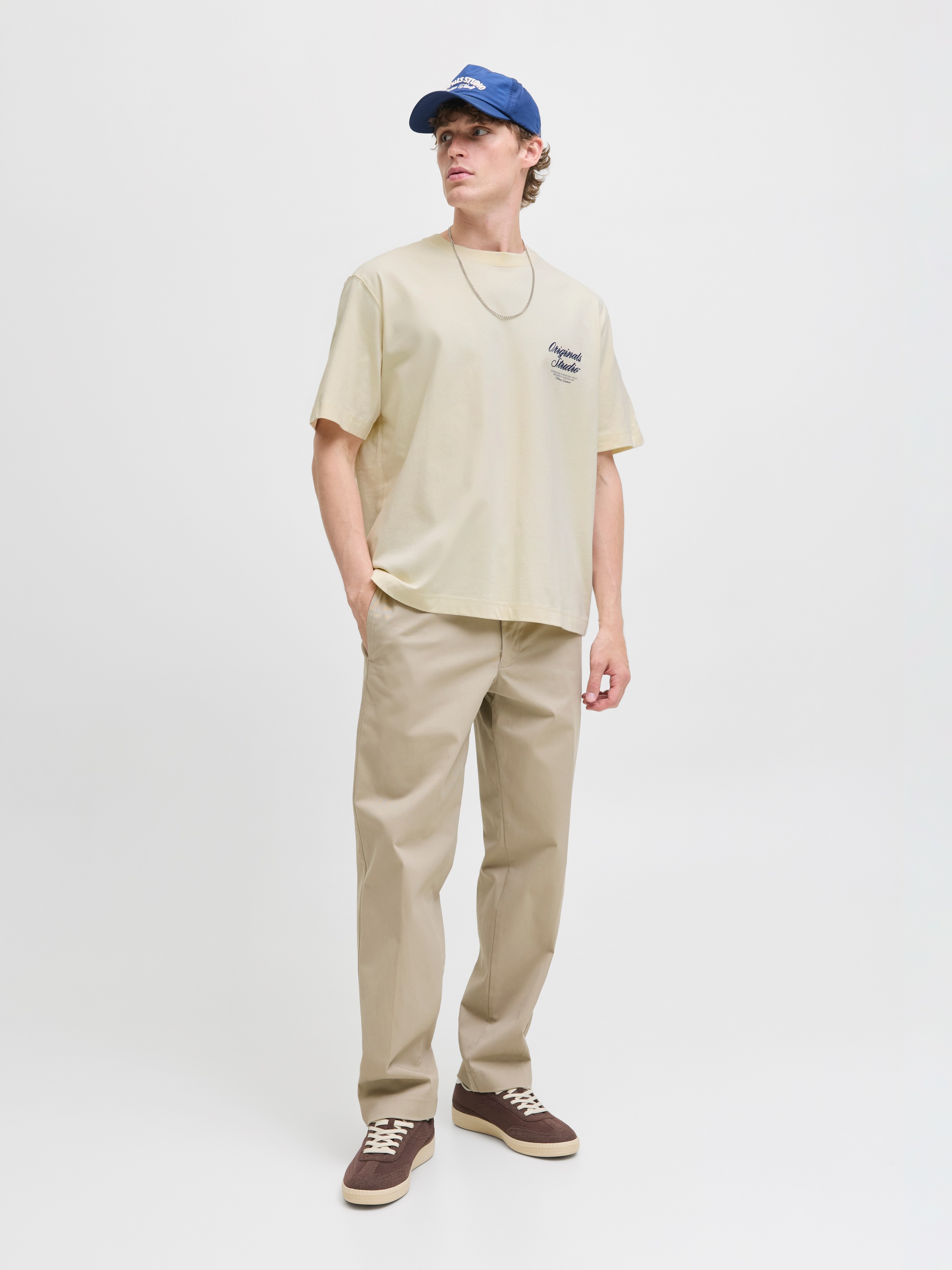 Jack & Jones Kurzarmshirt »JORNORREBRO TYPO TEE SS CREW NECK NOOS«, mit Print
